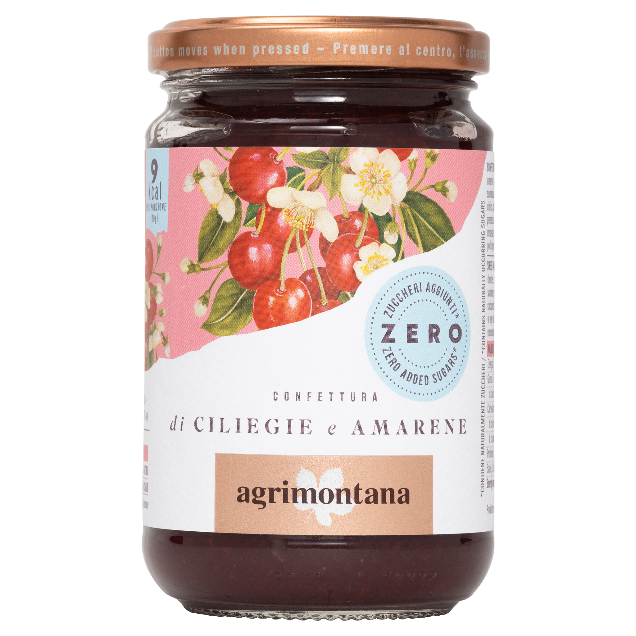 Agrimontana, Confettura di Ciliegie Zero  Zucchero