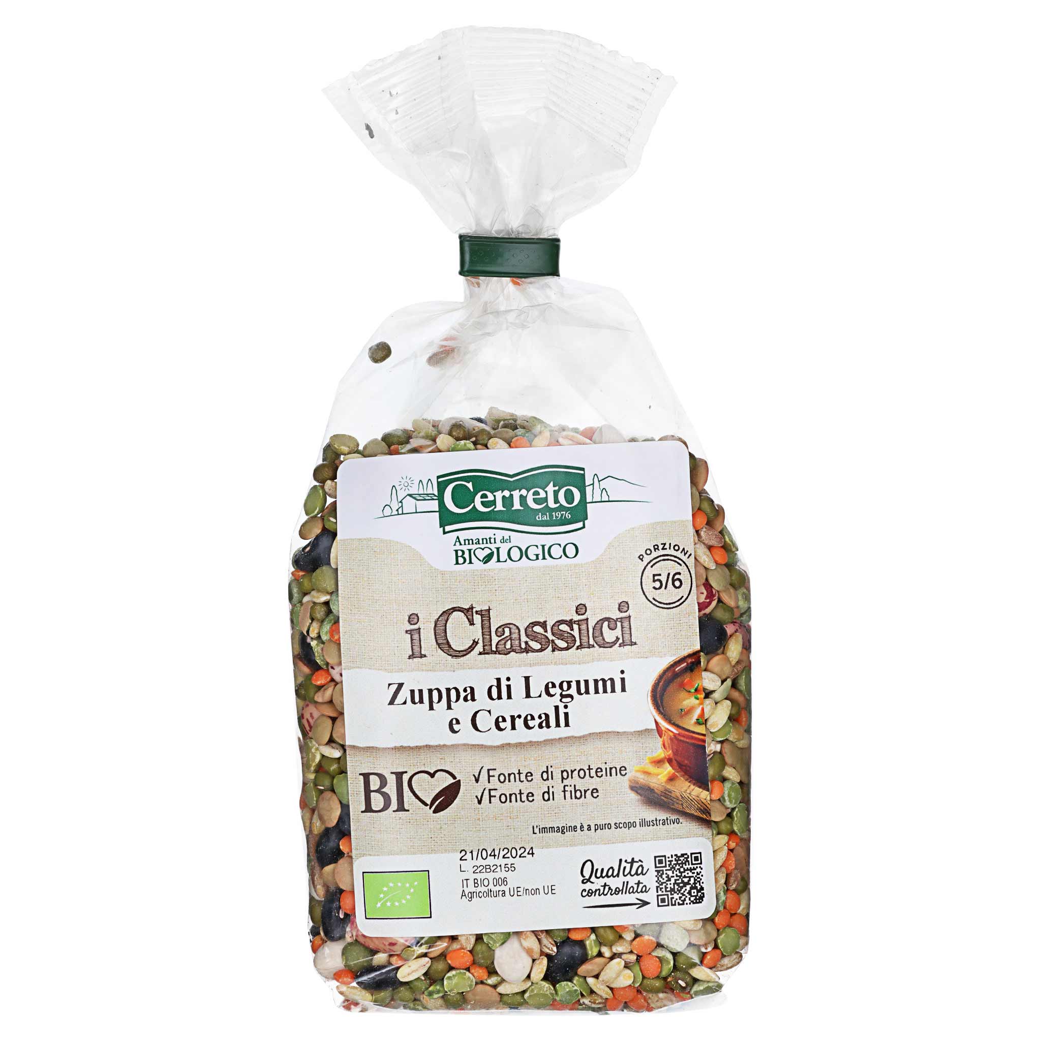 Cerreto Zuppa di Legumi Cereali BIO 350 g, biologische Hülsenfrüchtemischung aus Italien