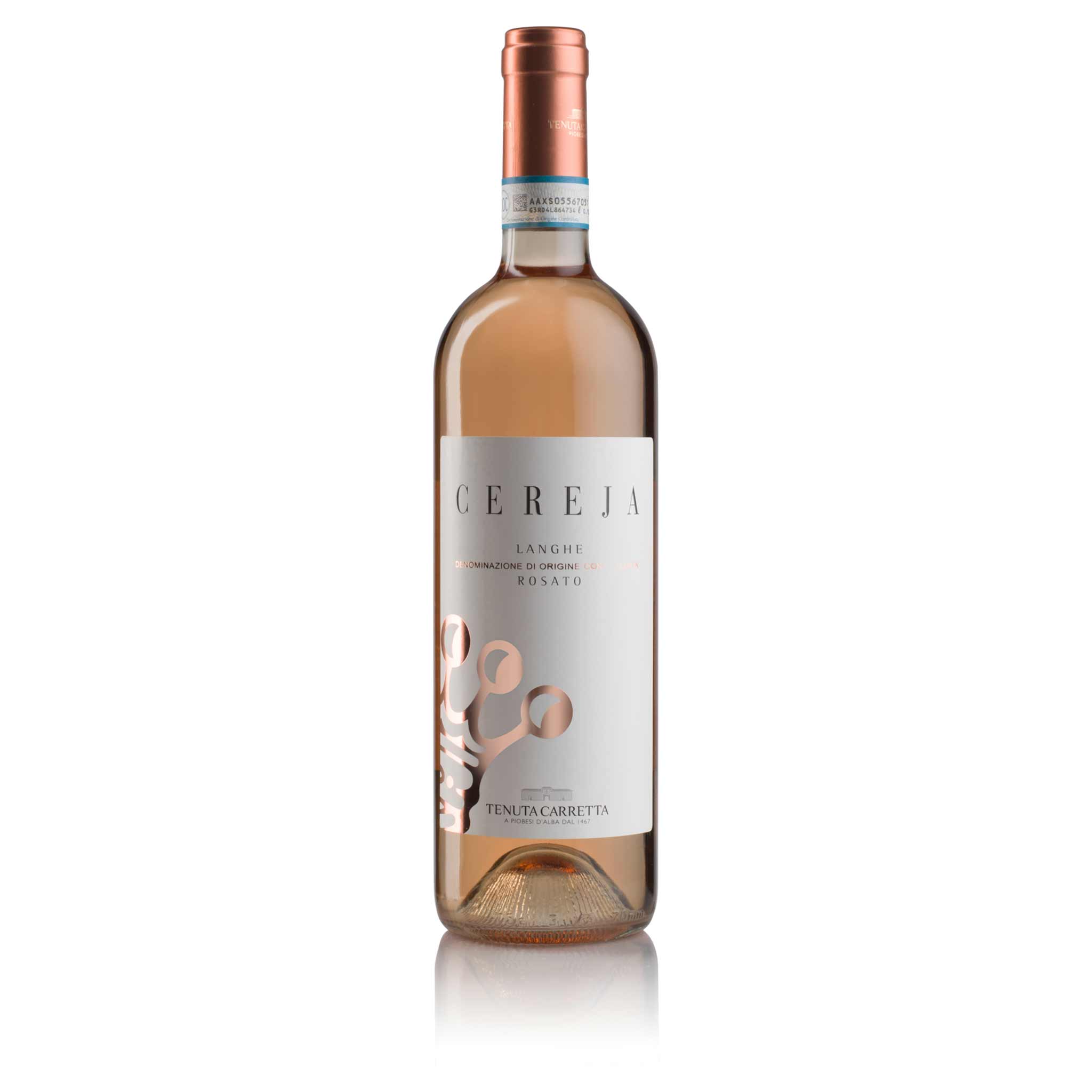 Produktbild des Tenuta Carretta Langhe Rosato DOCG 2023, ein italienischer Roséwein aus Piemont.