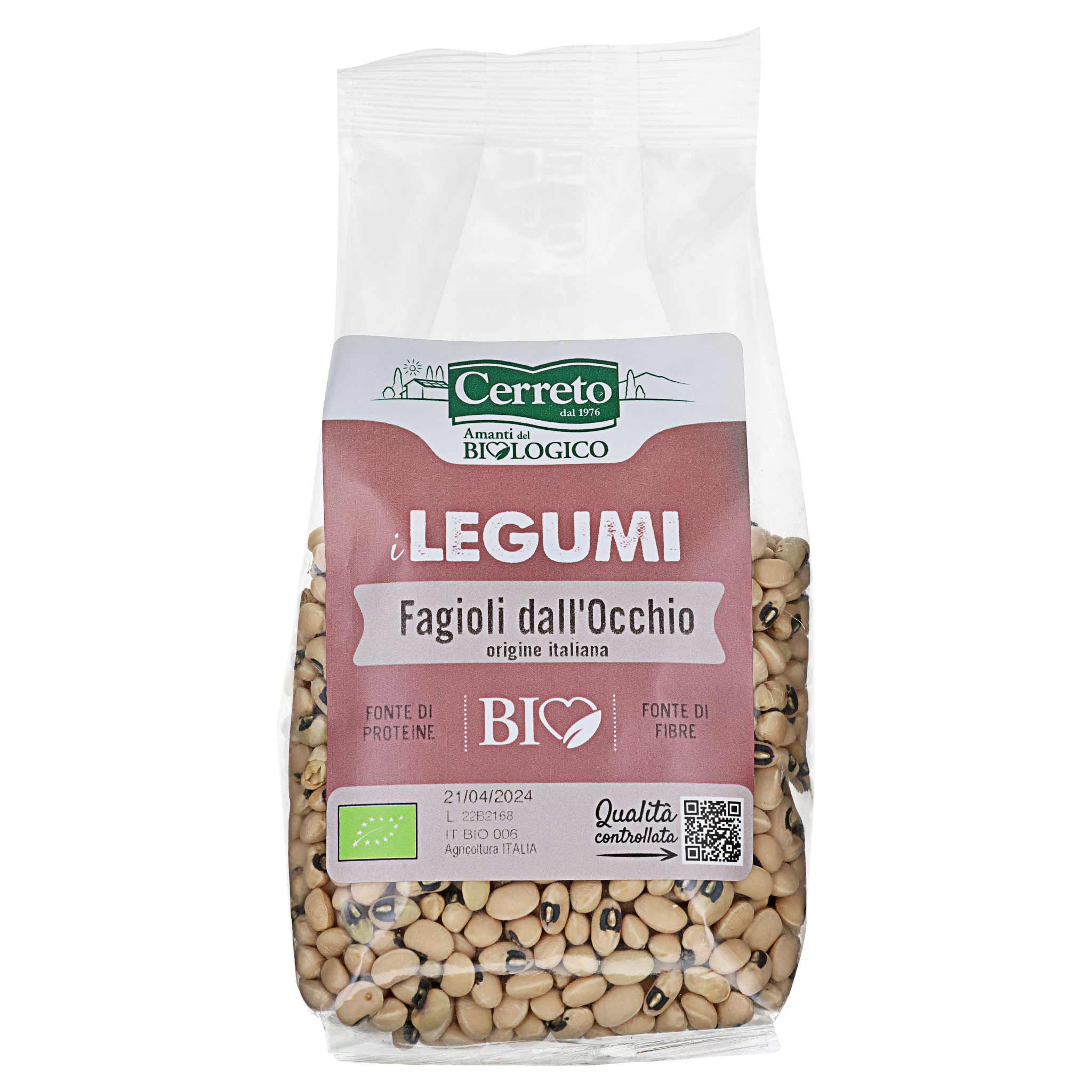 Cerreto, Fagioli dall' Occhio BIO 250g Packung aus Italien