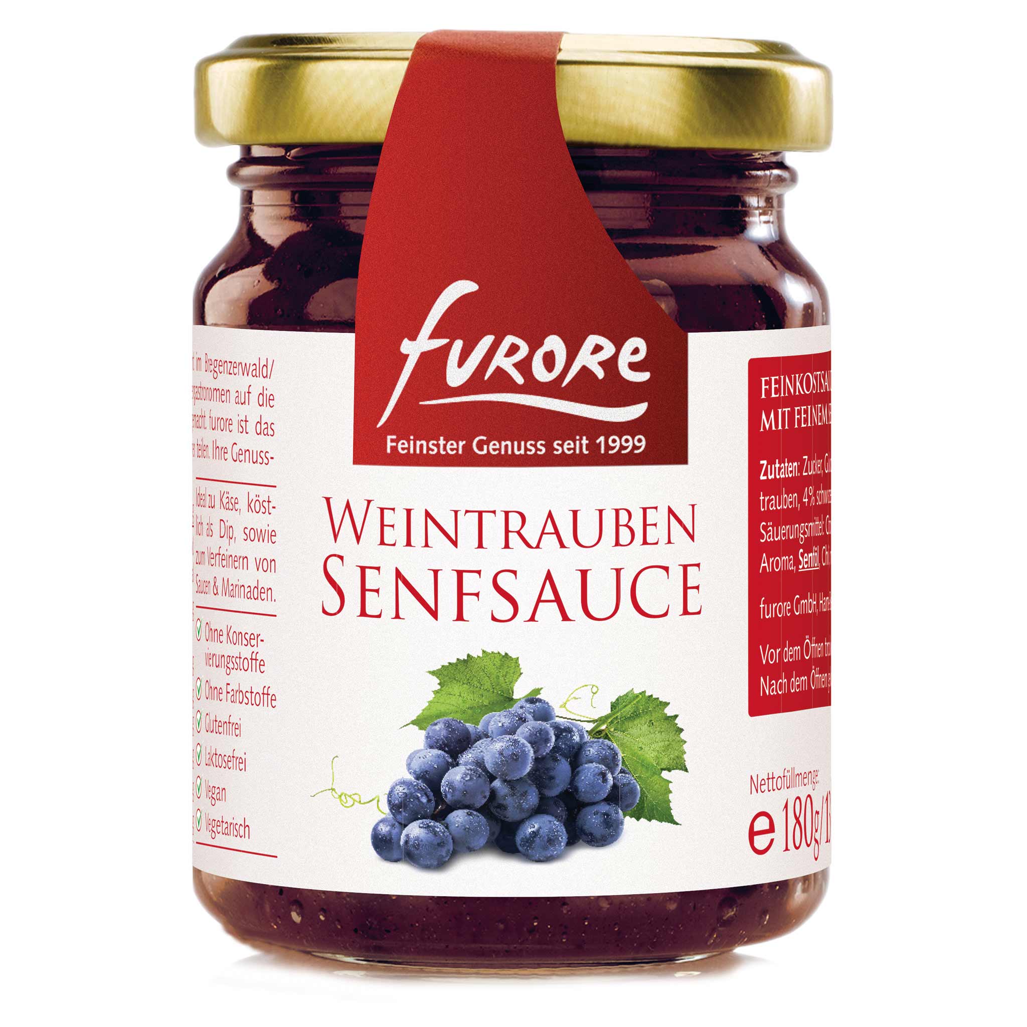 Furore Weintrauben Senfsauce 180g aus Oesterreich