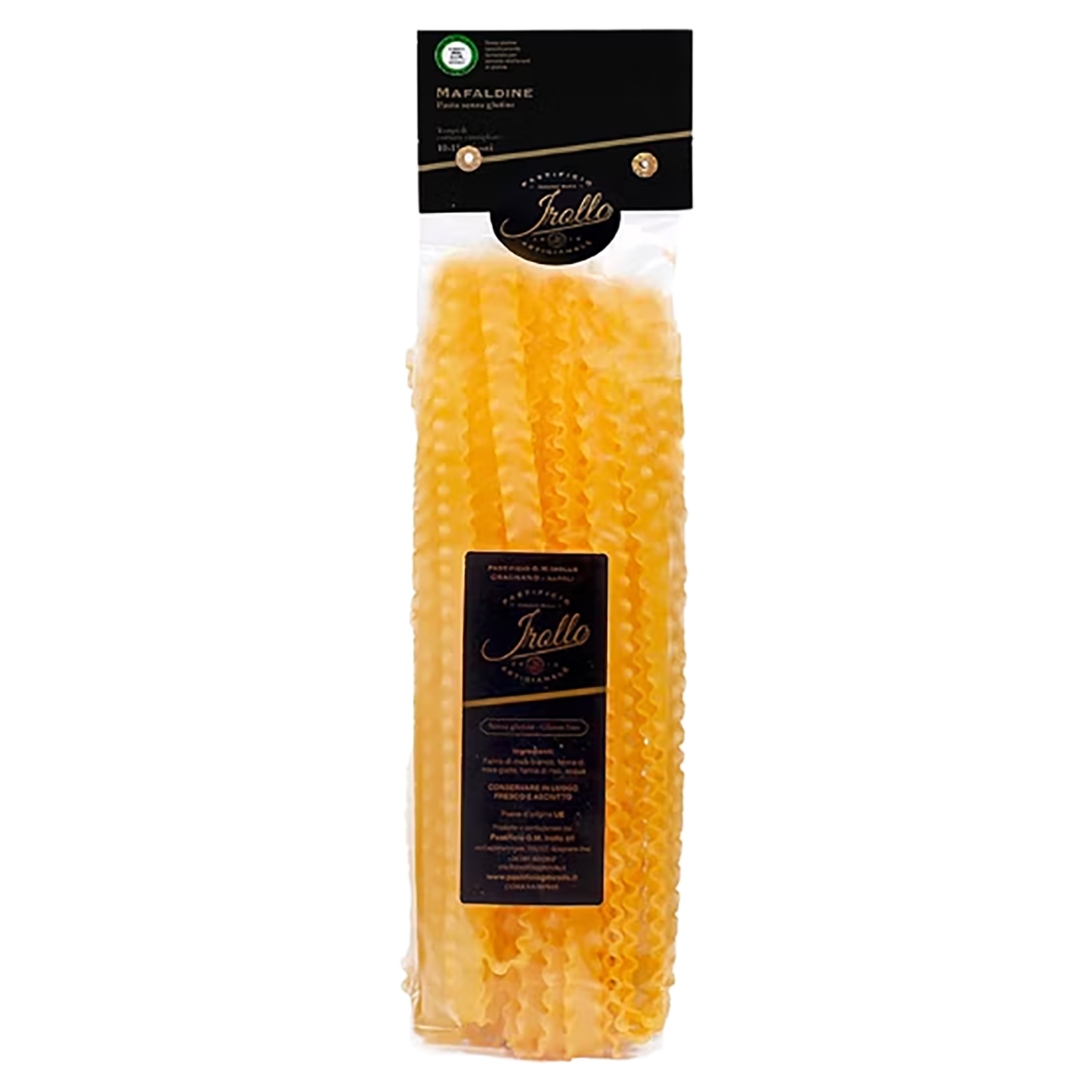 Pastificio Irollo, Mafaldine senza glutine