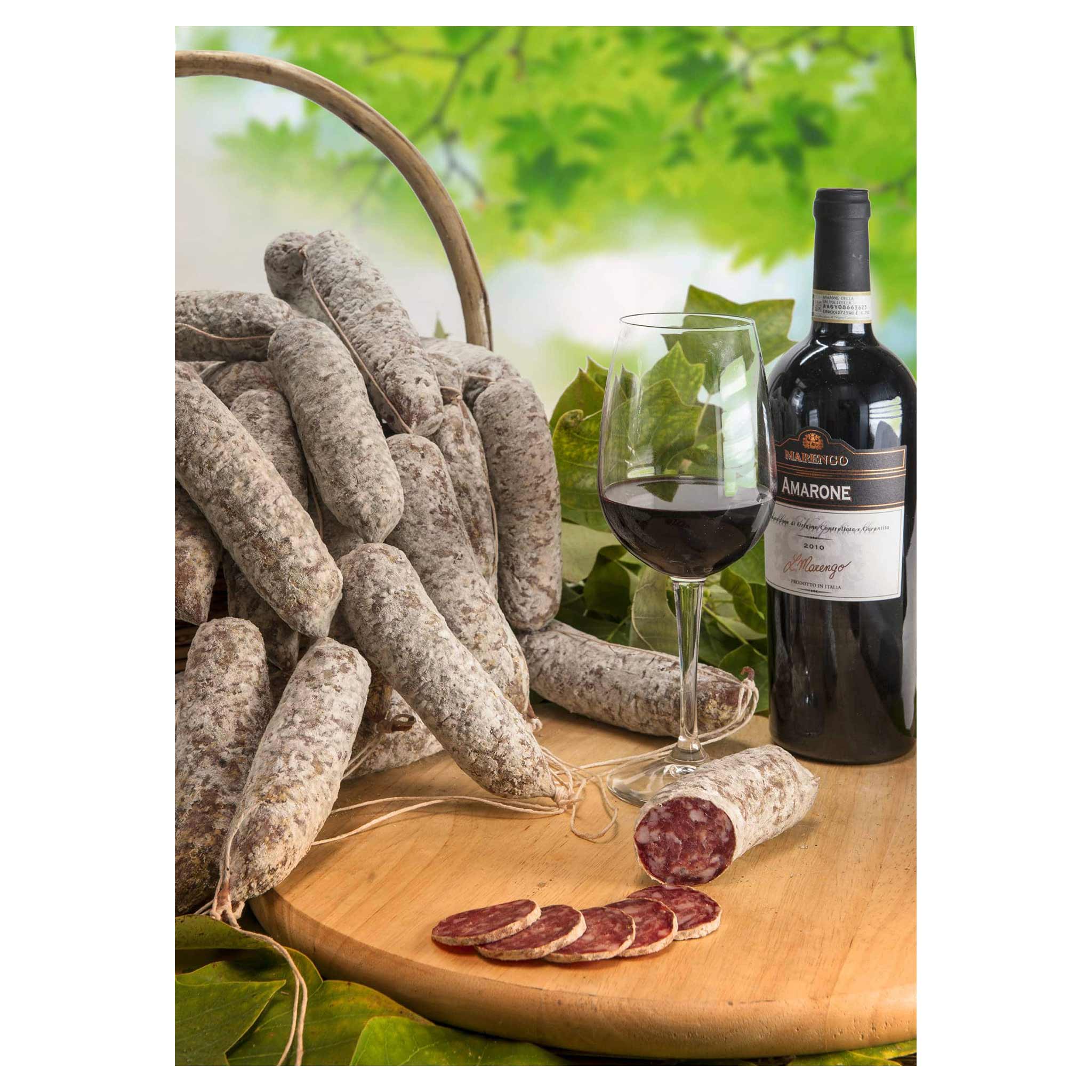 Poltronieri Salumi Salametto all' Amarone BIO 150g - Italienische Spezialität