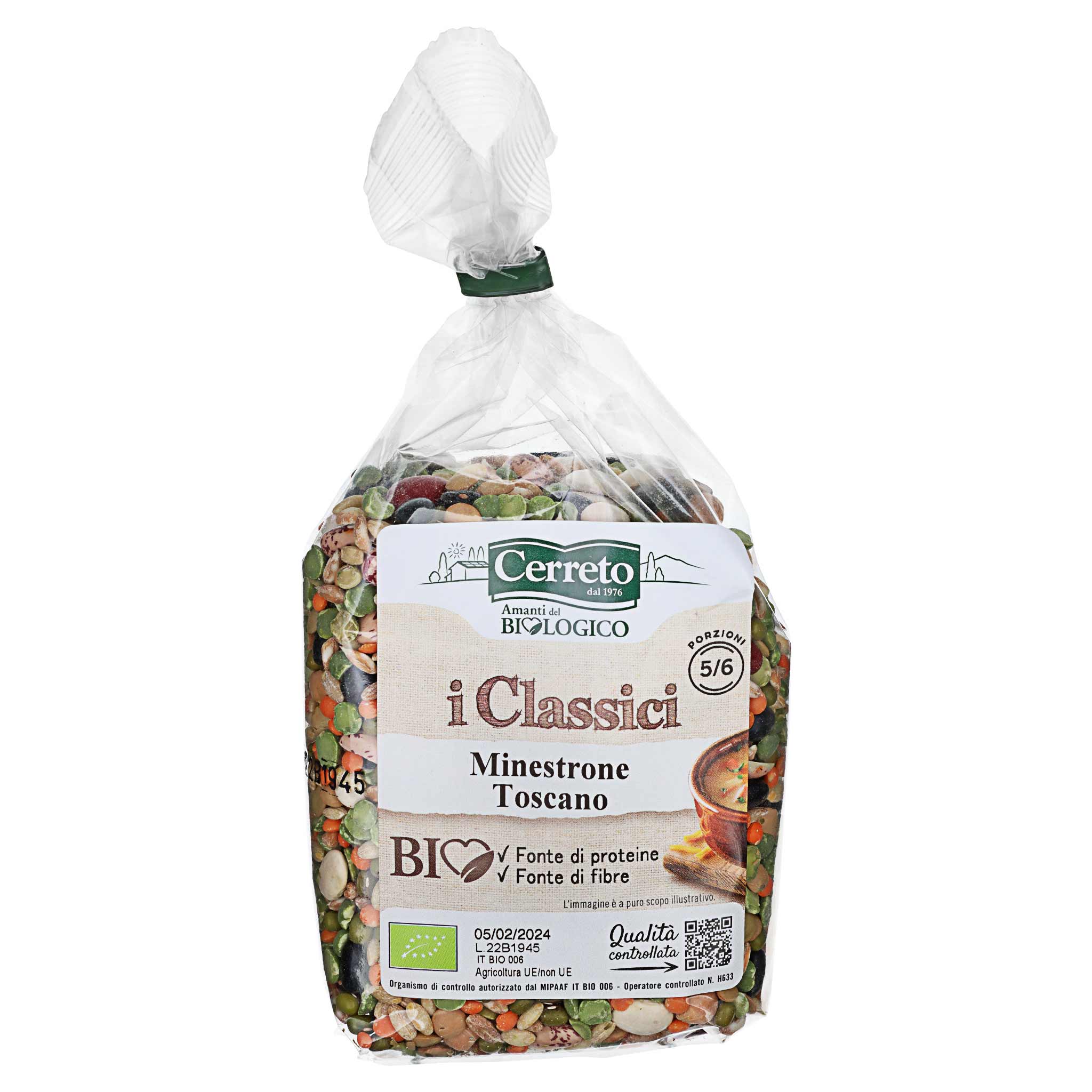 Cerreto Minestrone Toscano BIO, 350g Packung aus Italien, Emilia Romagna.