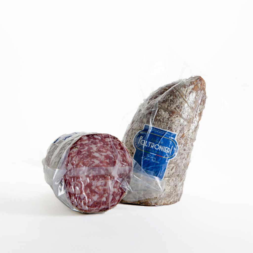 Poltronieri Salumi Soppressa Contadina piccola, italienische Salami, ca. 1kg.