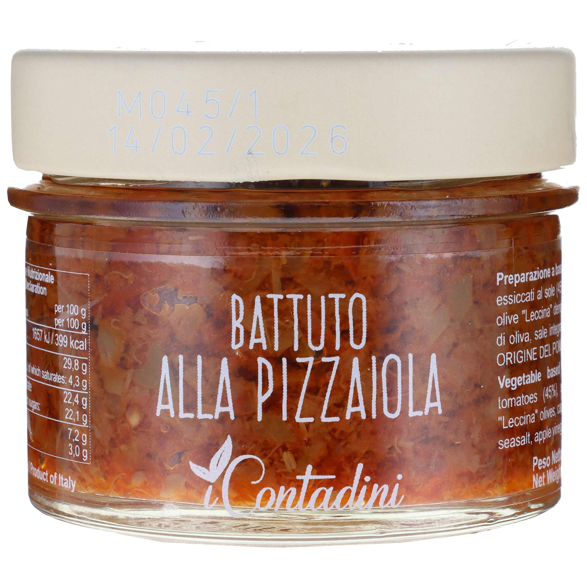 I Contadini Battuto alla Pizzaiola aus Apulien, 100 g Glas