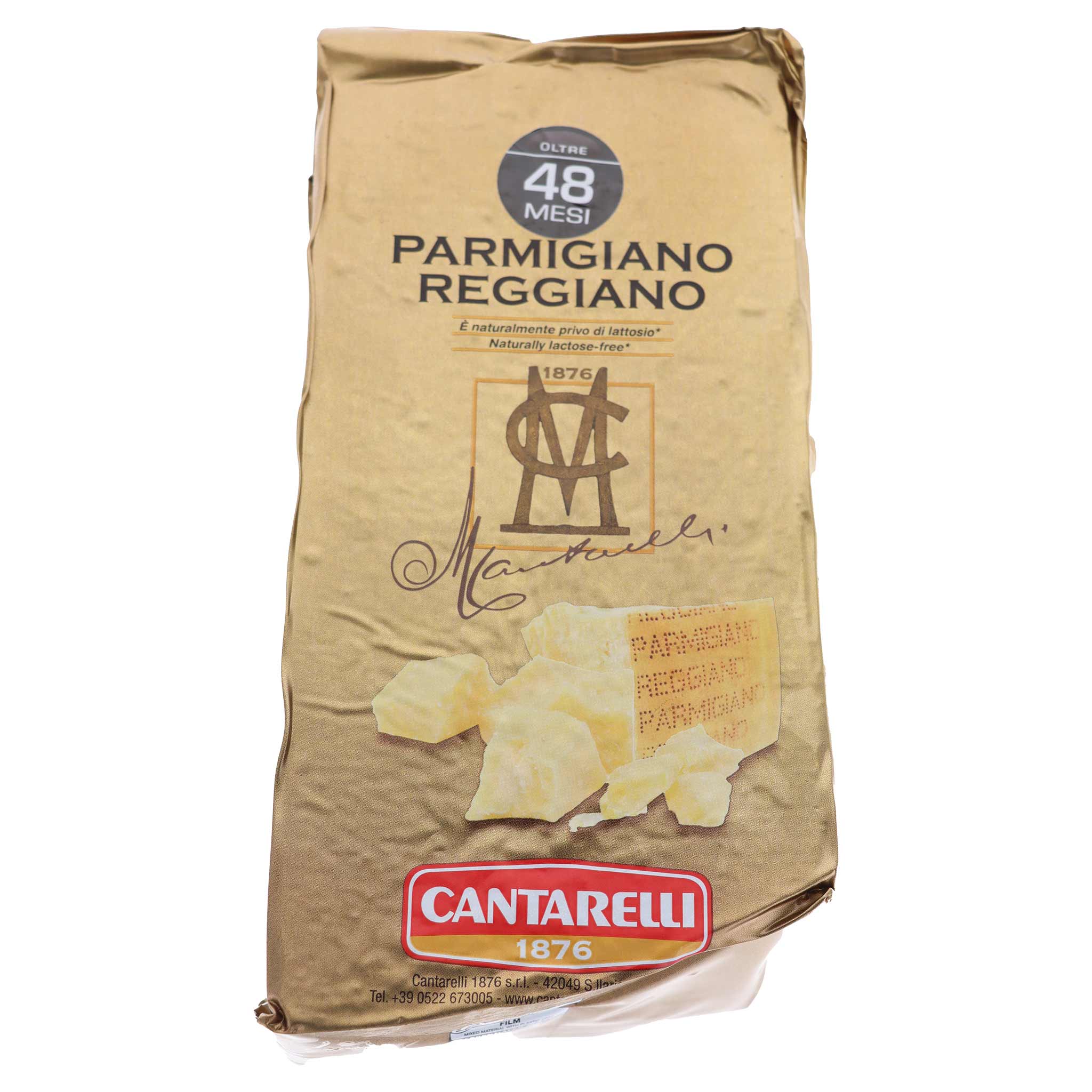 Cantarelli Parmigiano Reggiano DOP 46/48 Monate - 1000g - Italien - Produktfoto 1