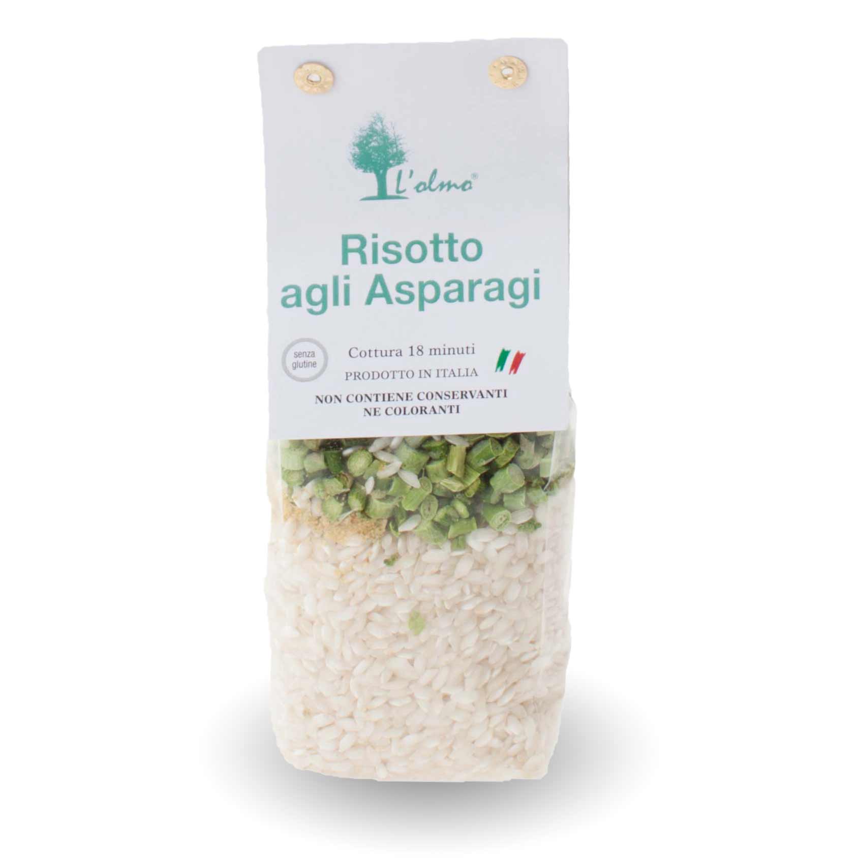 Packung Olmo Risotto agli Asparagi, 300 g, aus Piemont, Italien