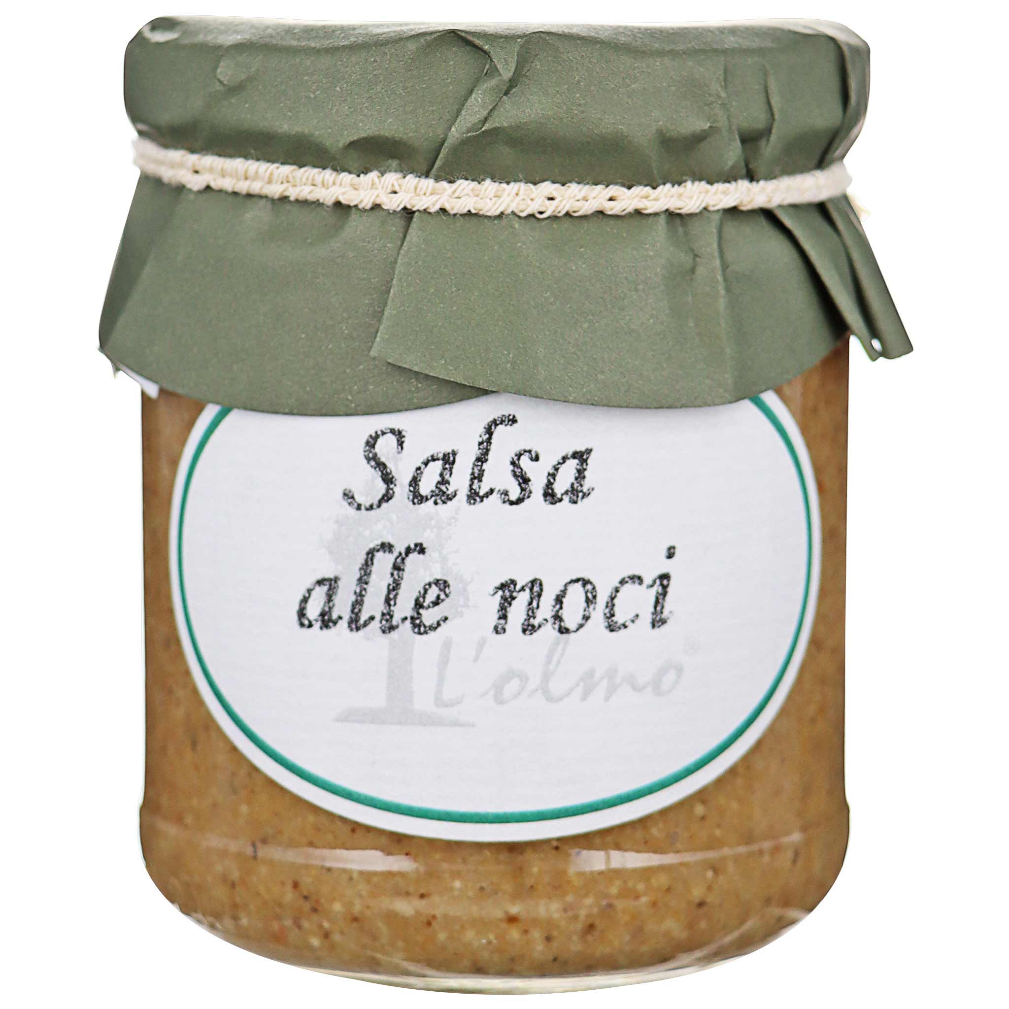 Olmo Salsa di Noci, Walnusssauce aus Piemont, Italien, 180g Glas.