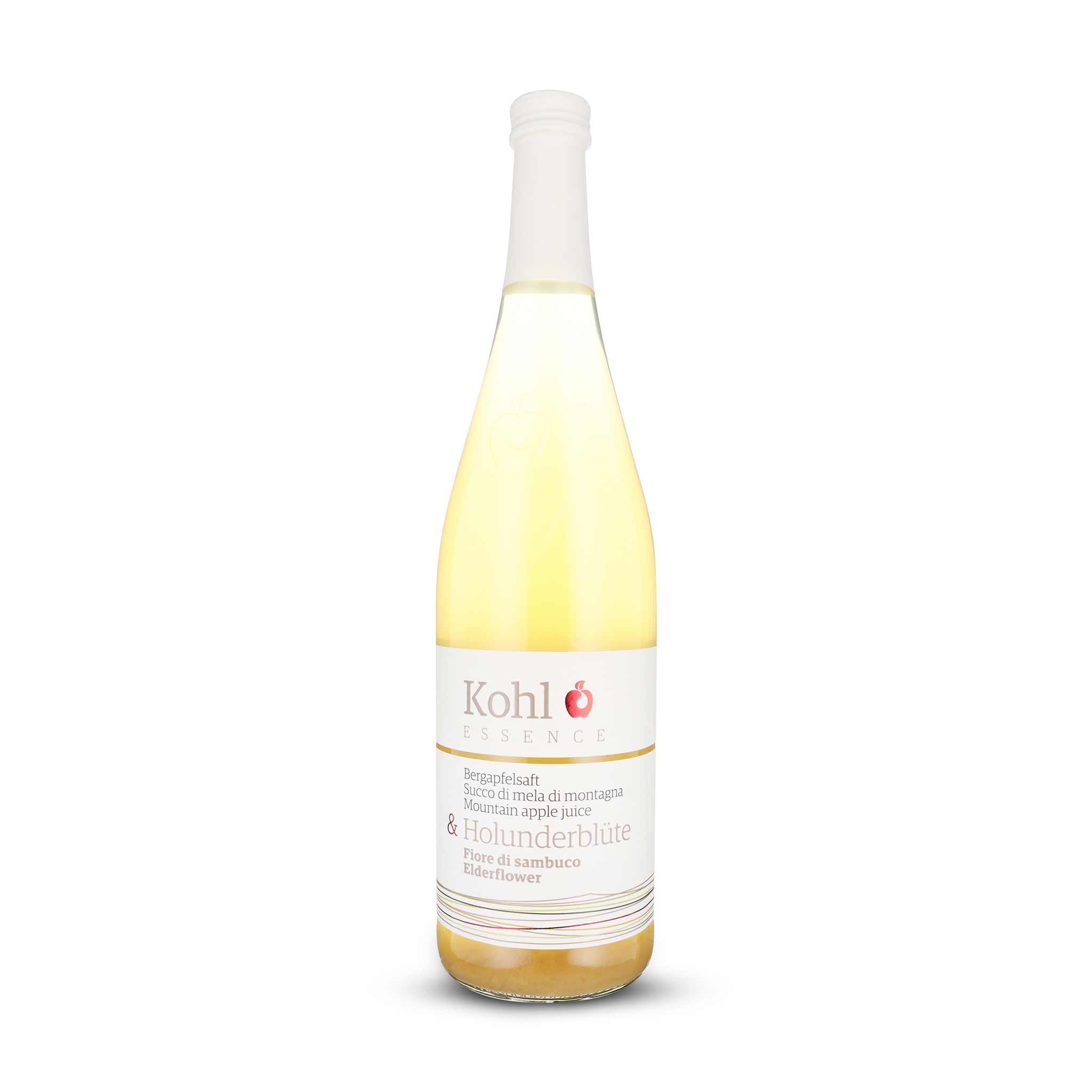 Kohl Bergapfelsaft und Holunderblüte aus Südtirol, Italien, 75 cl Flasche