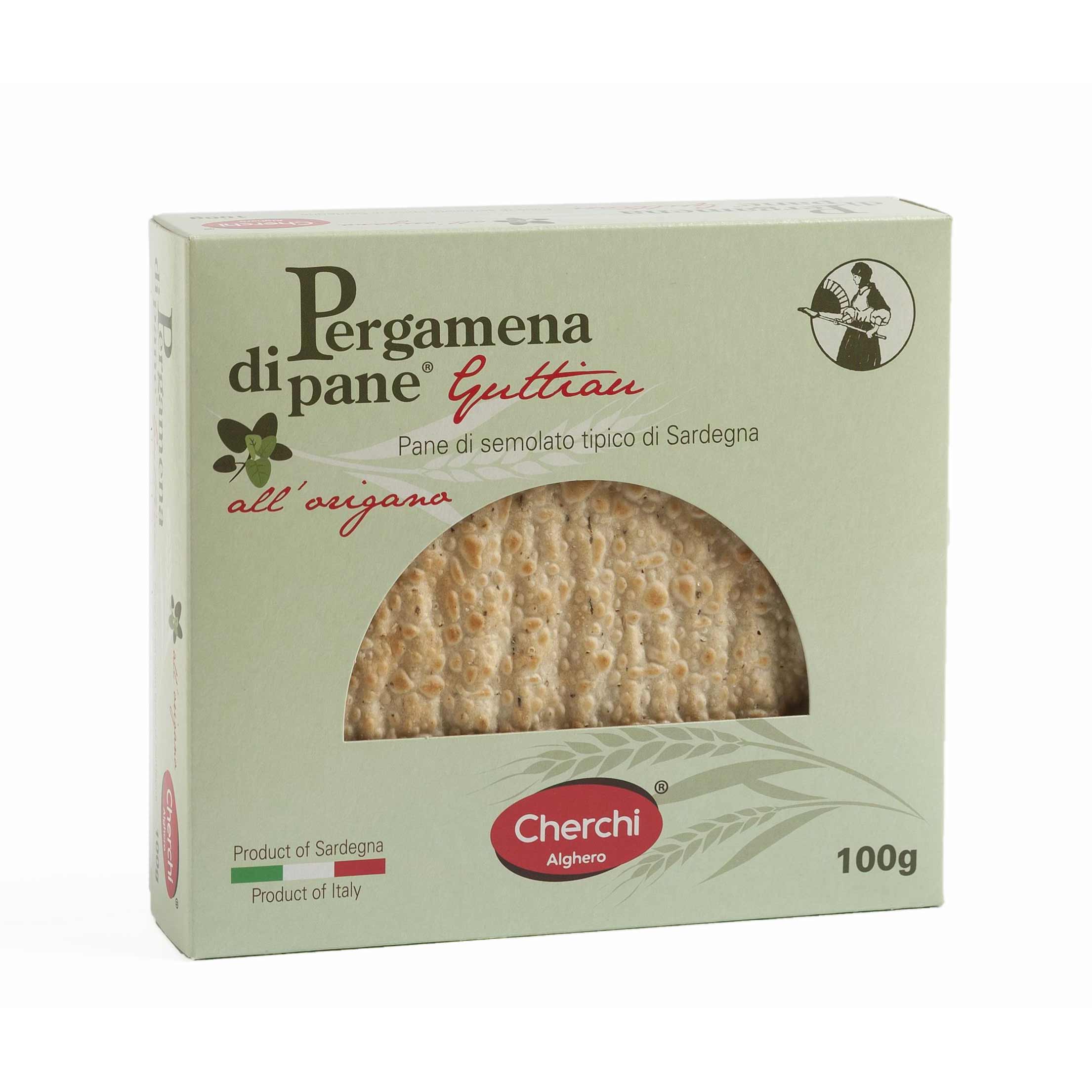 Cherchi Pergamena di Pane Guttiau Origano 100g Salzgebäck aus Sardinien