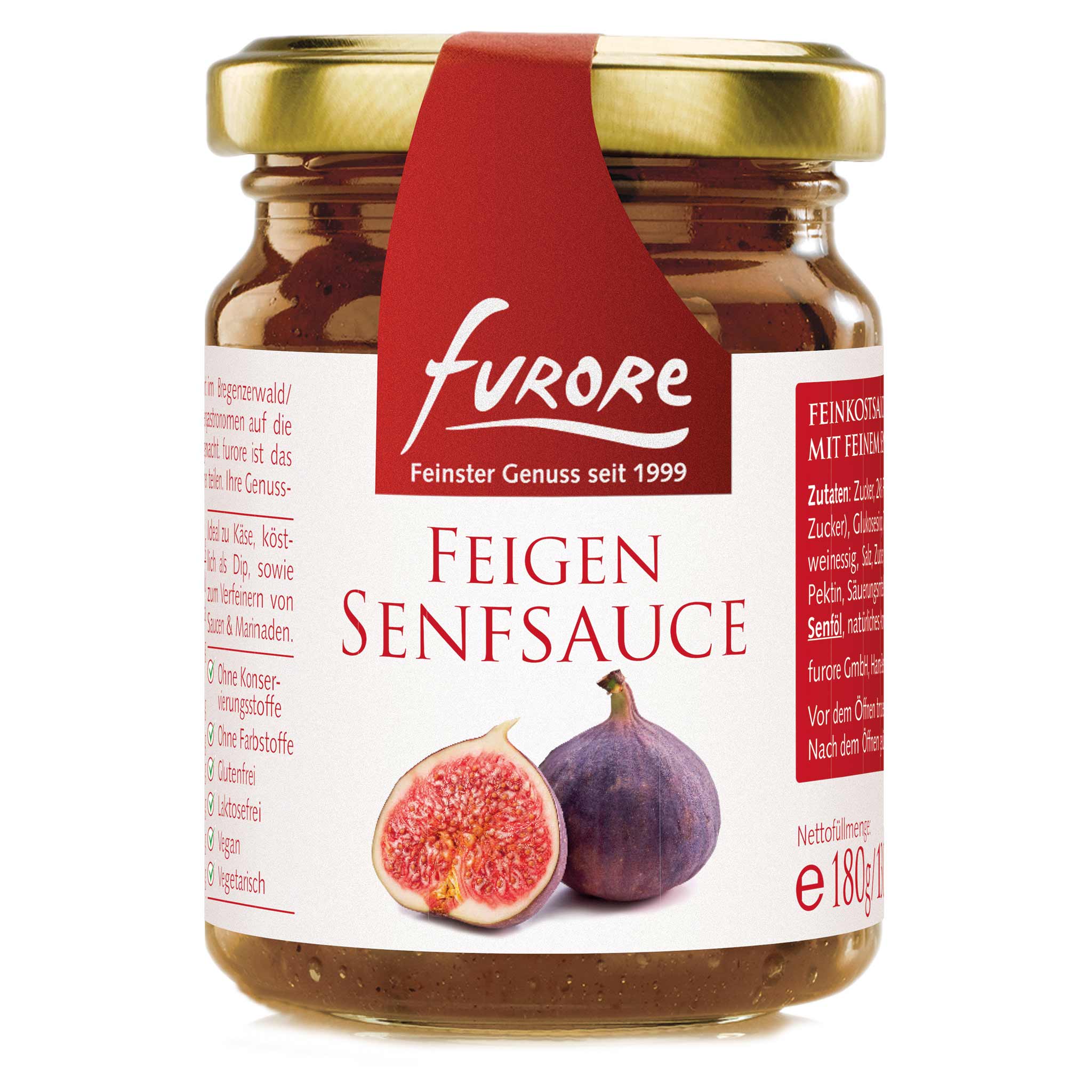 Furore Feigen Senfsauce 180g Glas aus Österreich