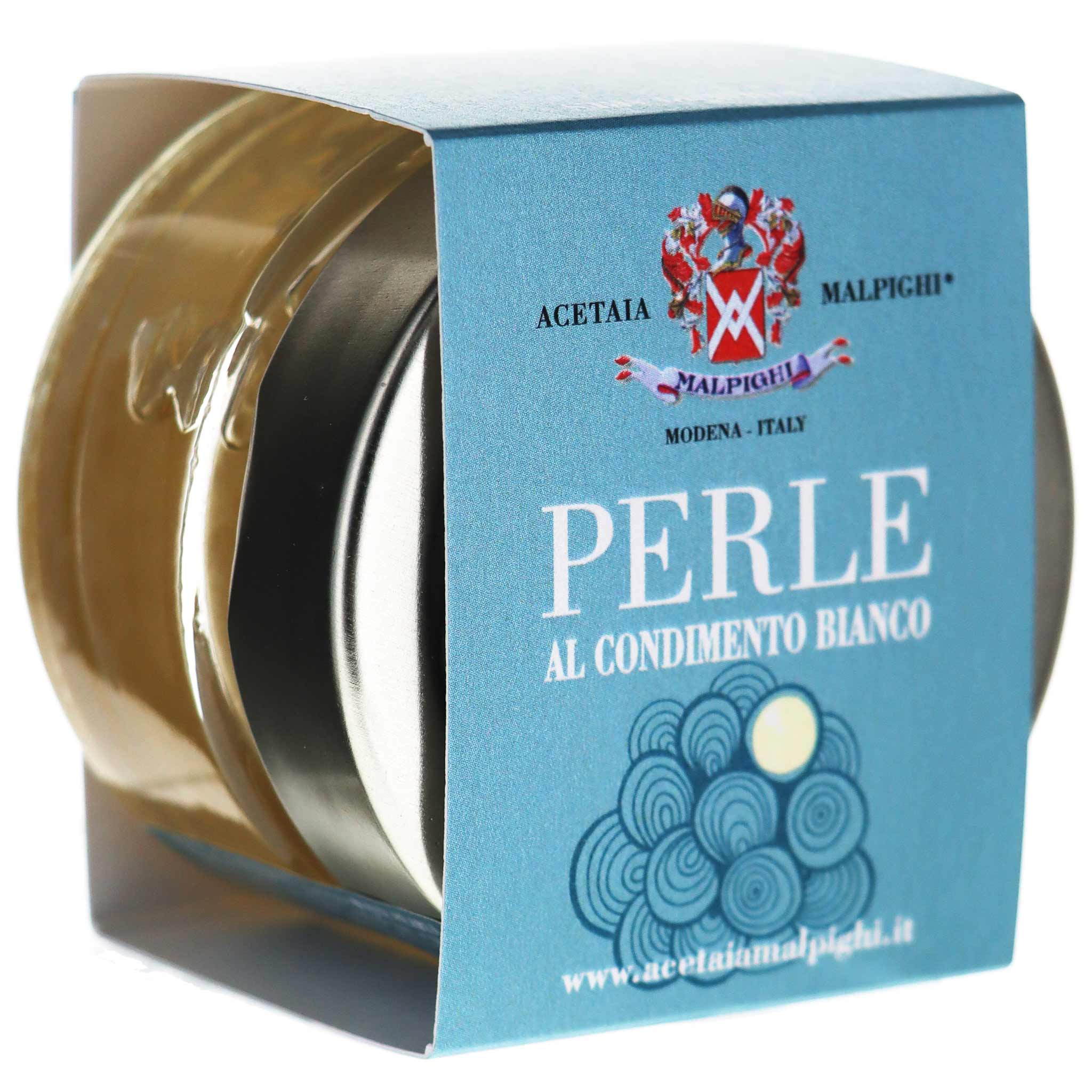 Acetaia Malpighi, Perle al condimento bianco 50g, aus Italien