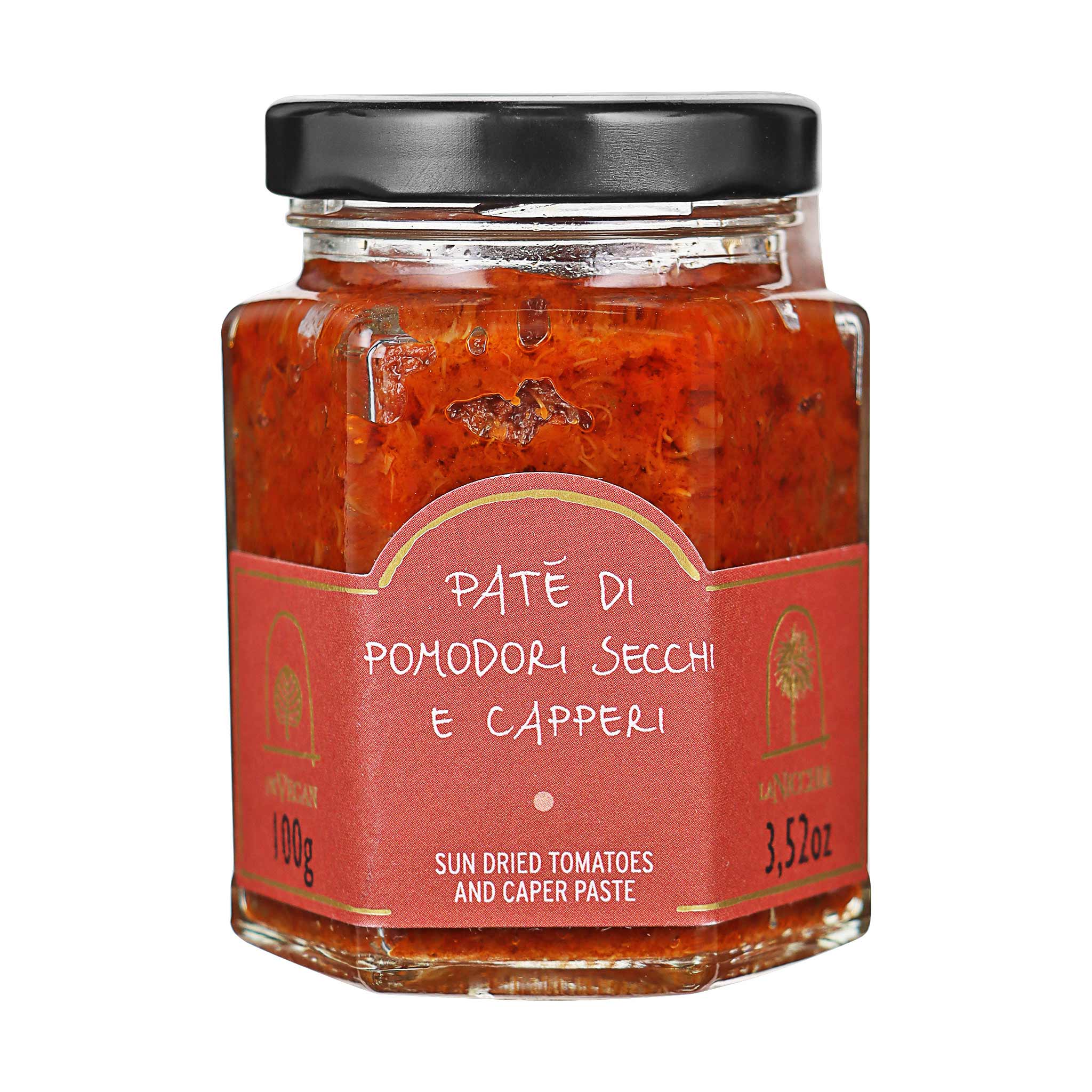 La Nicchia Patè di Capperi e Pomodori Secchi, 100 g Glas aus Sizilien