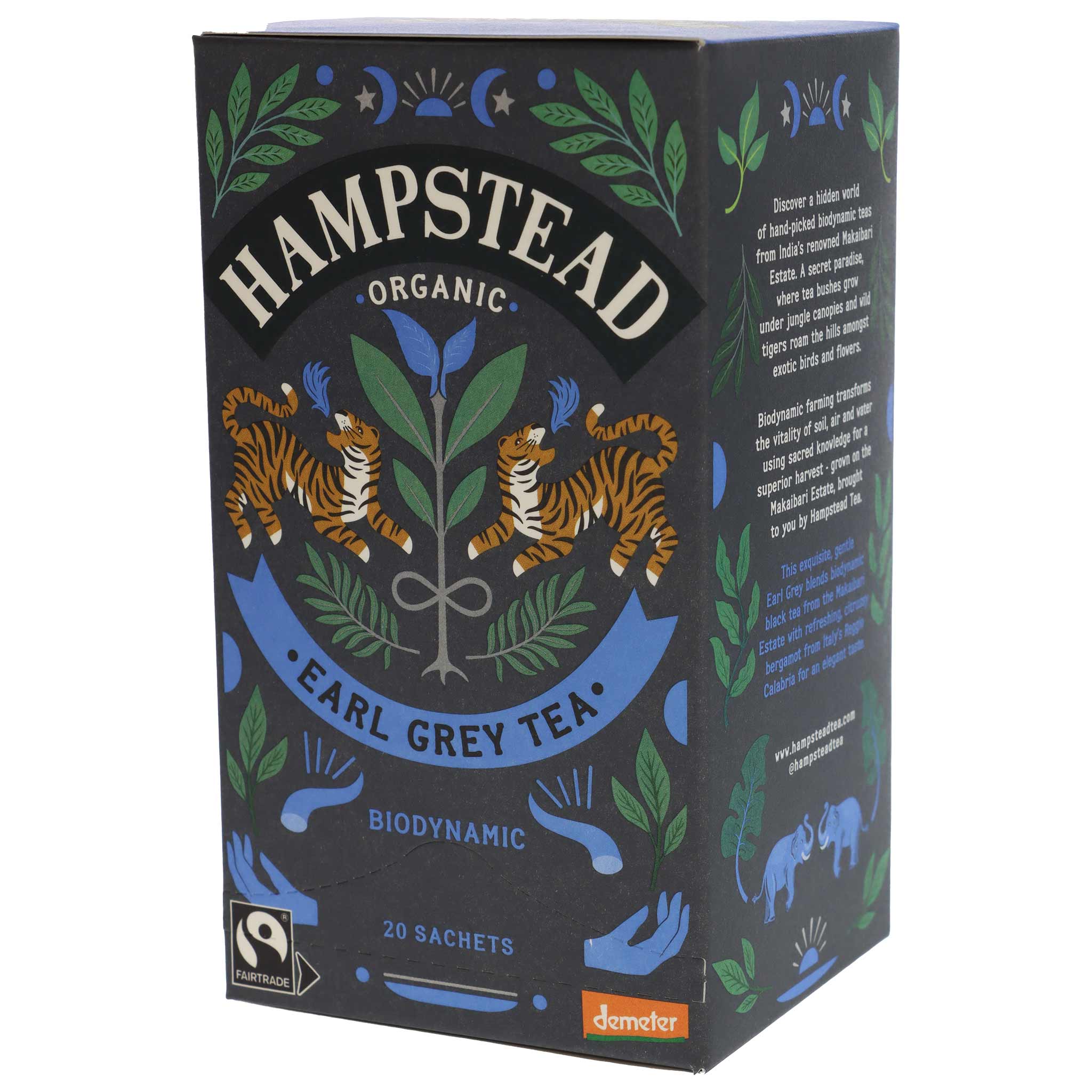 Produktbild von Hampstead Tea Black Tea Divine Earl Grey DEM BIO, 40g