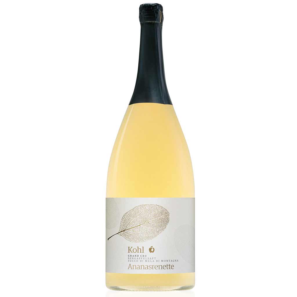 Kohl Bergapfelsaft Ananasrenette 150 cl Flasche aus Südtirol, Italien