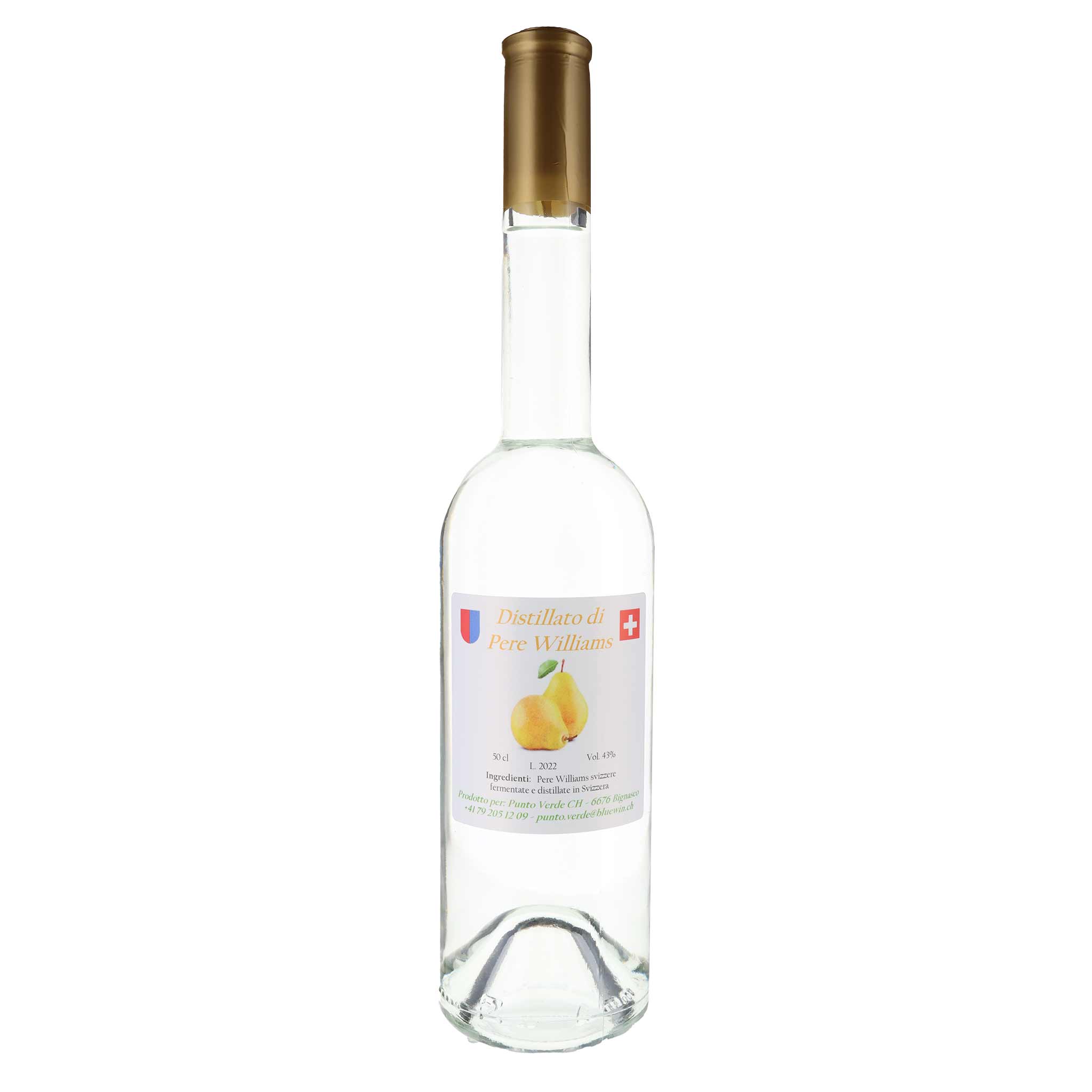 Matasci Distillato di Pere Williams 50cl Spirituose aus der Schweiz
