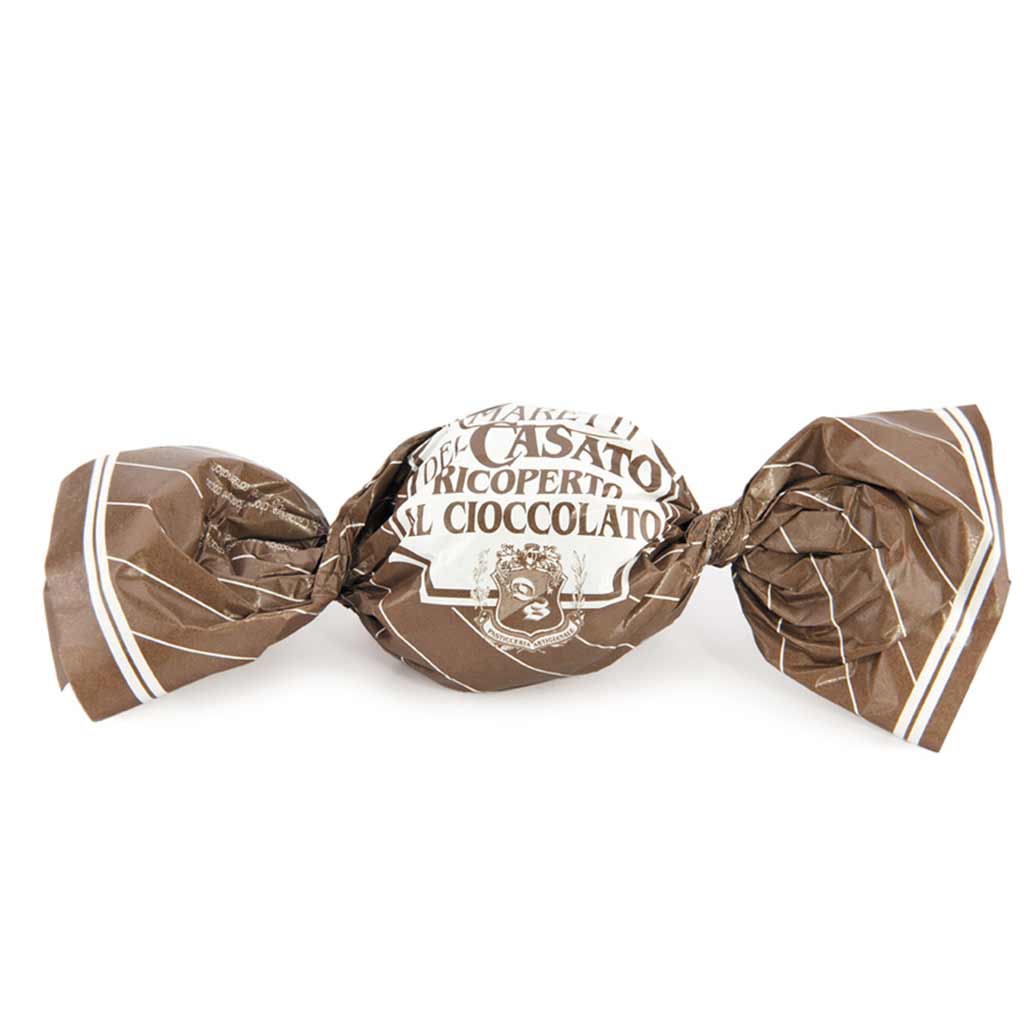 Demil Amaretti del Casato Ricoperto Cioccolato aus Piemont, Italien, in 2500g Packung.