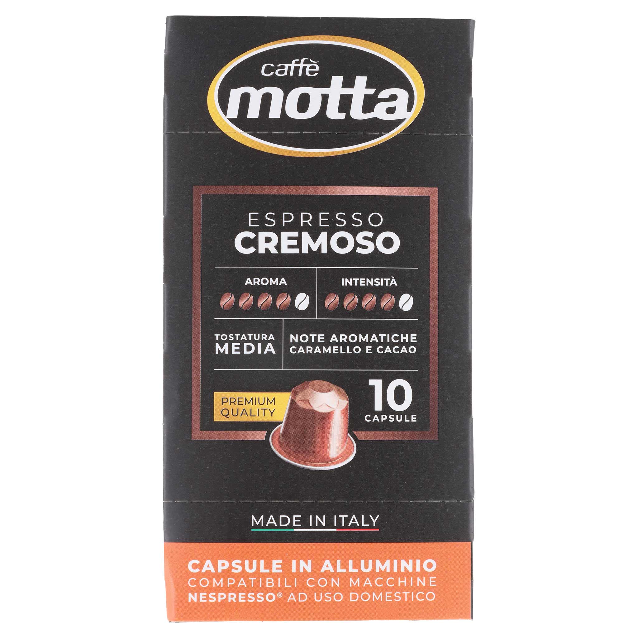 Caffè Motta Cremoso Nespresso kompatibles 10er Pack aus Italien.
