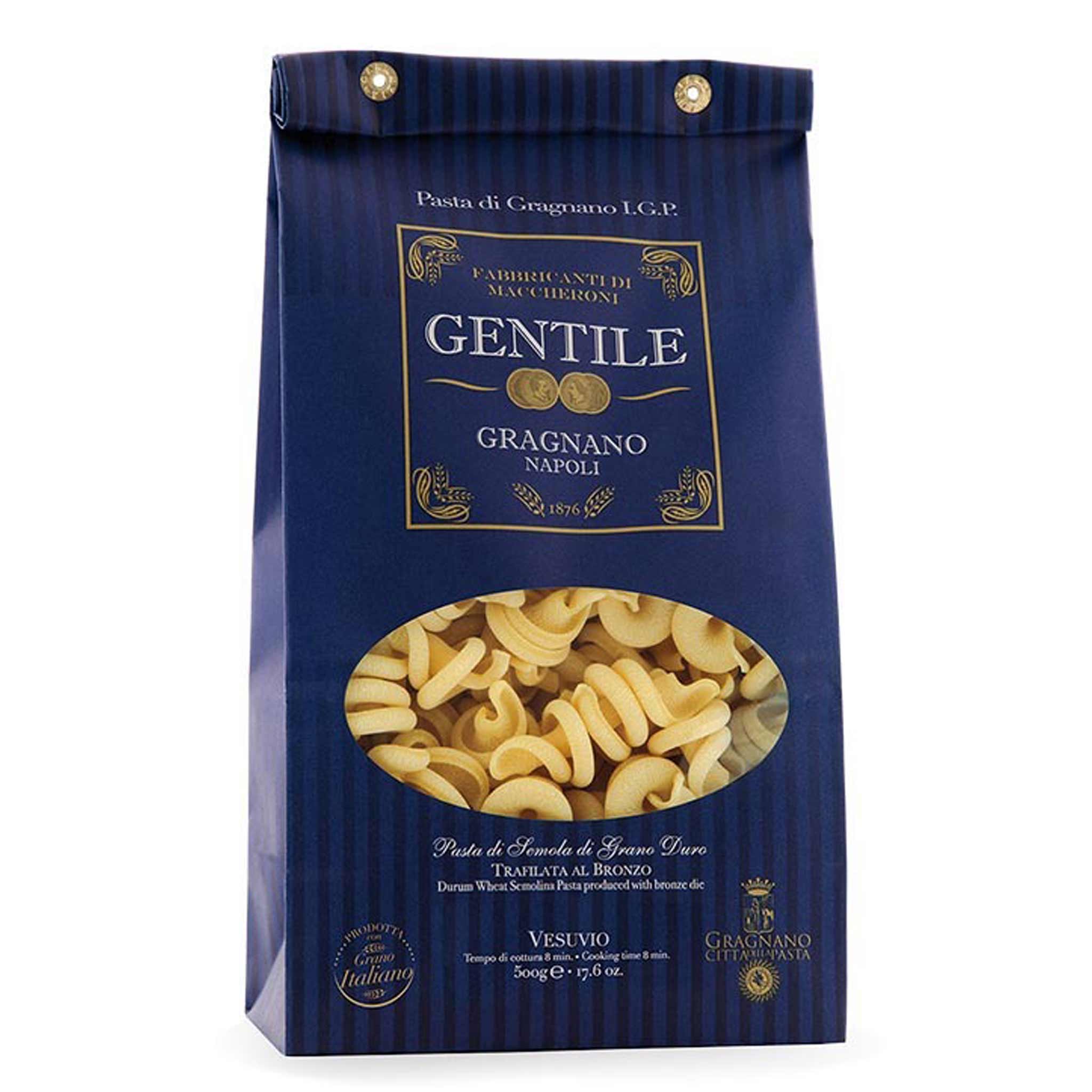 Produktbild von Gentile, Vesuvio, Pasta di Gragnano IGP, 500 g aus Kampanien, Italien.