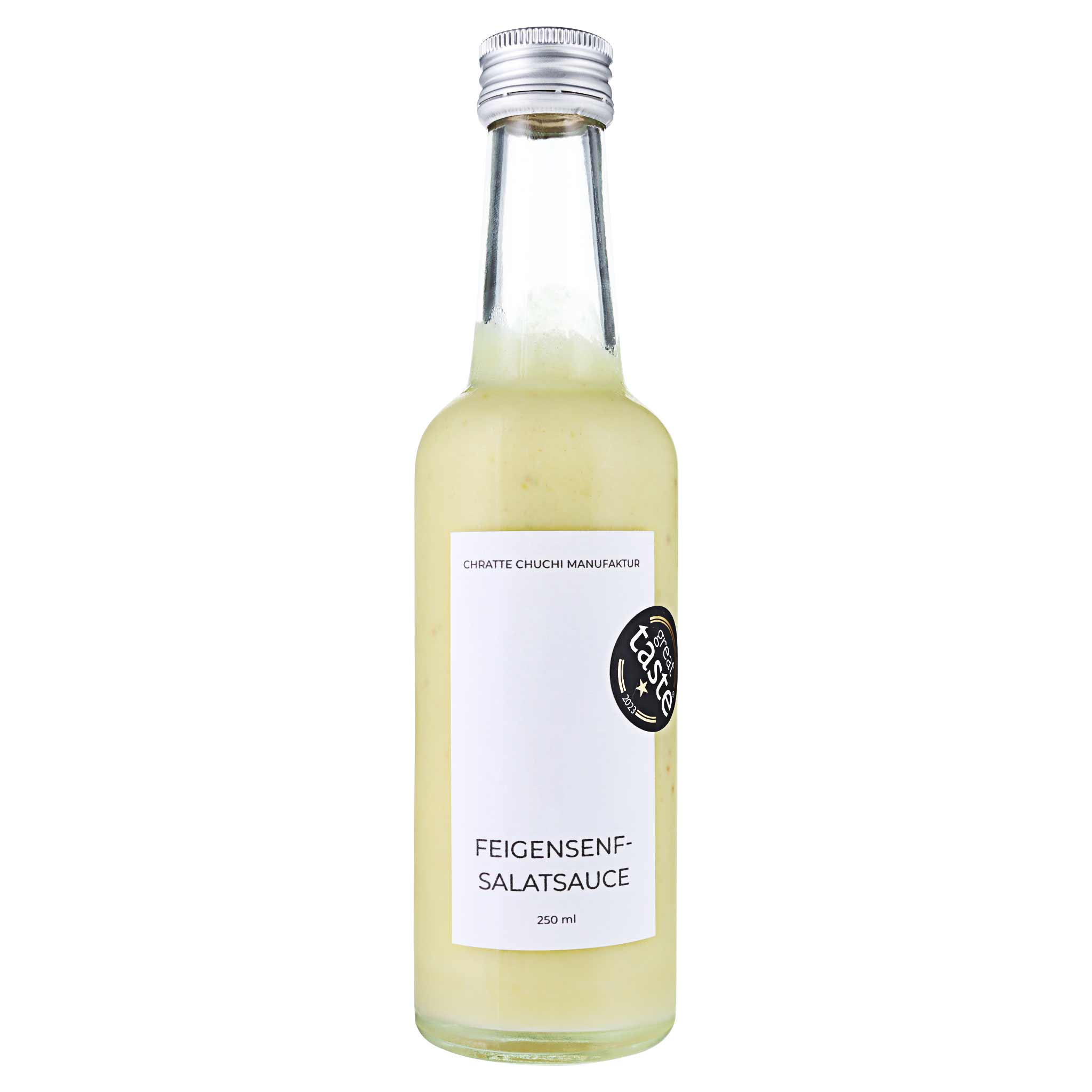 Chrattechuchi Feigensenf Salatsauce 250 ml Flasche aus Zürich