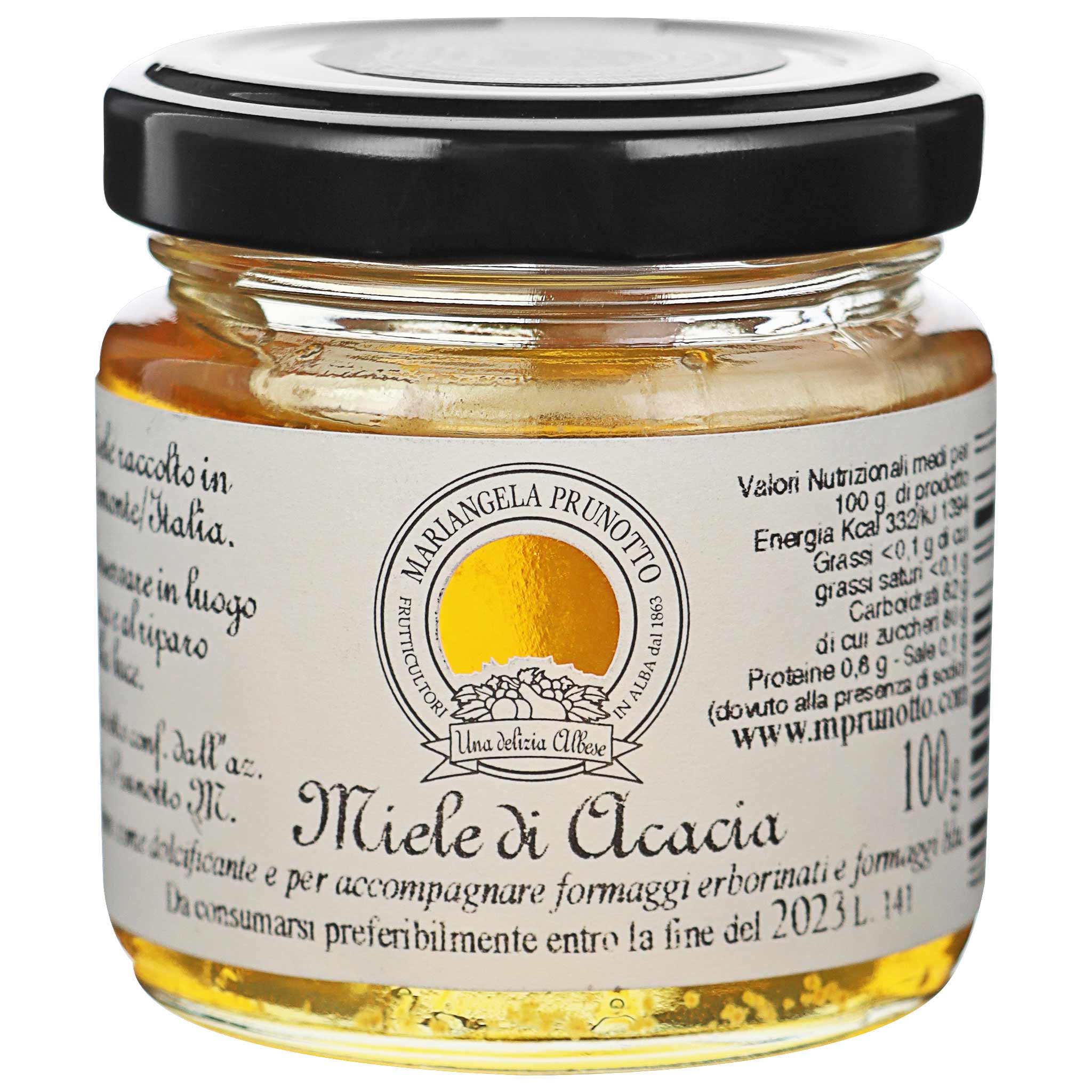 Prunotto Azienda Agricola, Miele di Acacia aus dem Piemont, 100g Glas.