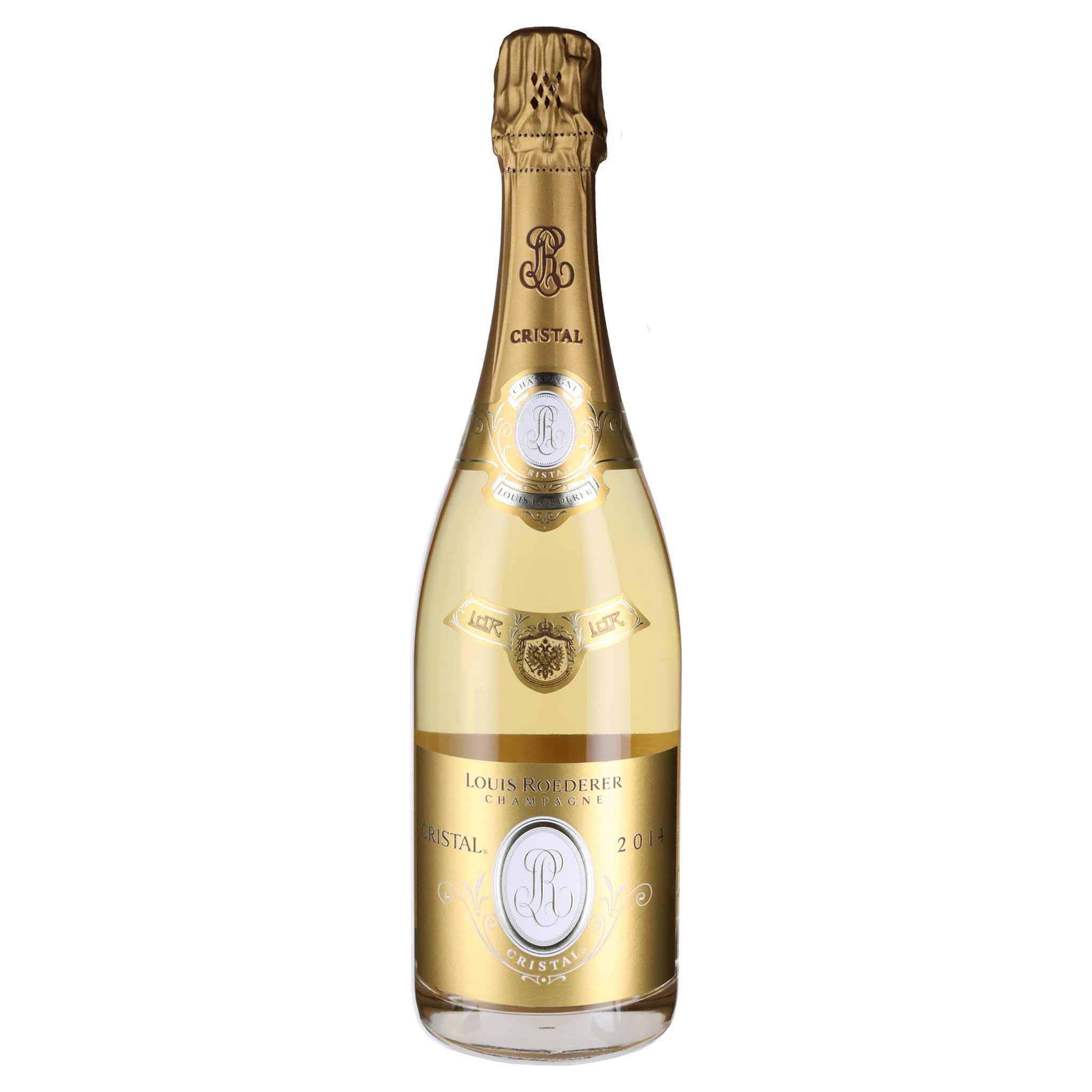Flasche Louis Roederer Brut Cristal Champagne Coffret 2014, 75cl
