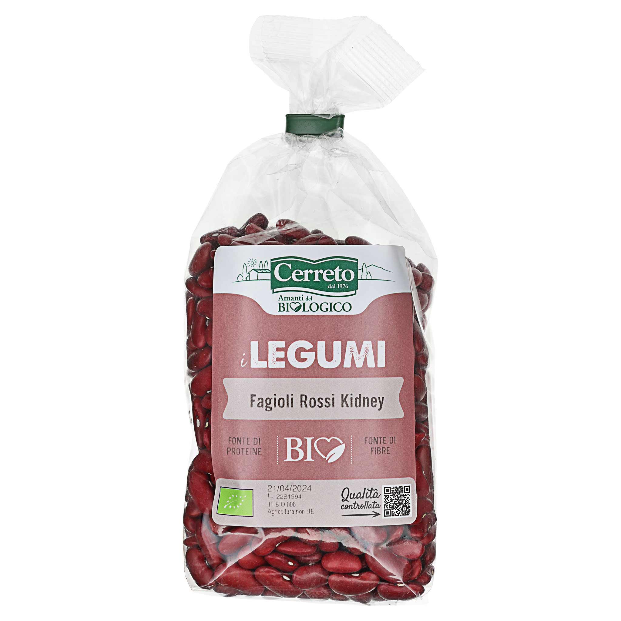 Cerreto Fagioli Rossi Kidney BIO 350 g aus Italien, Emilia Romagna