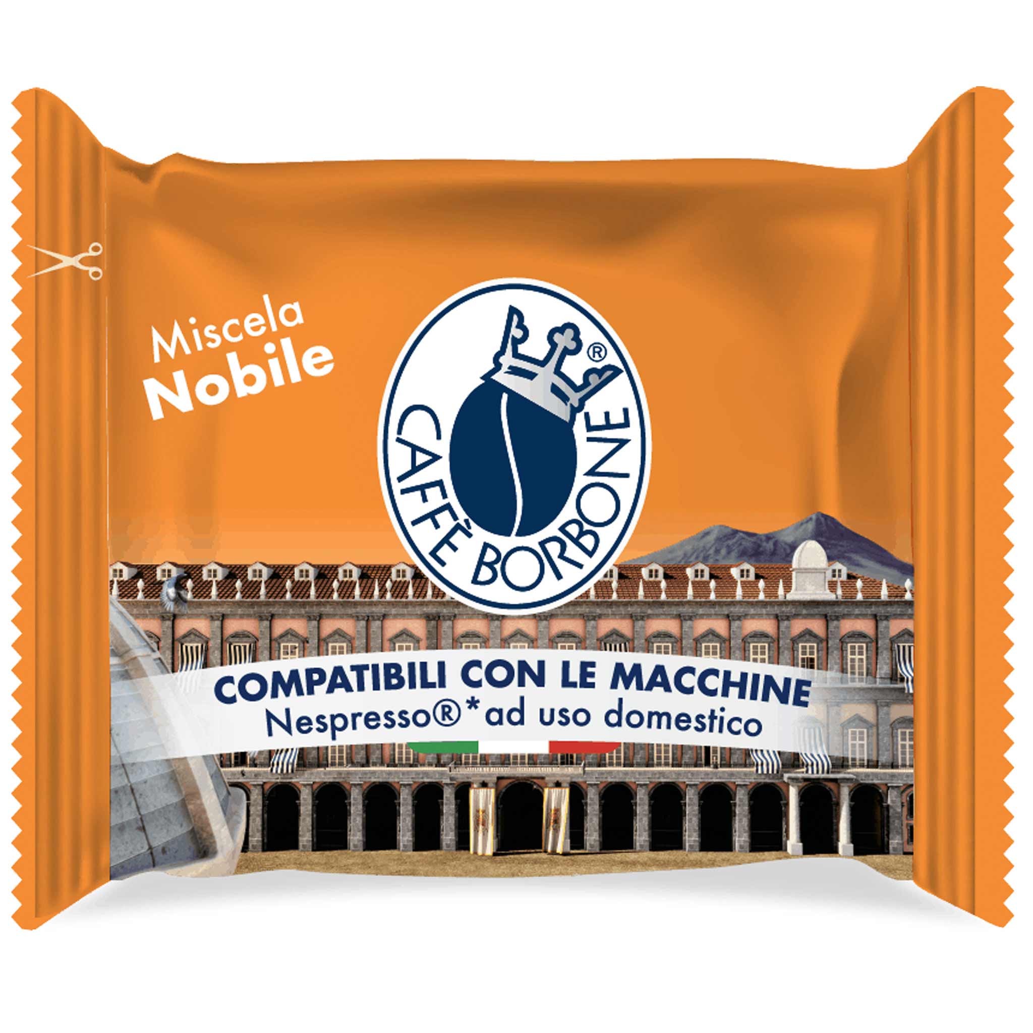 Borbone Respresso miscela NOBILE Nespresso Kompatible Kapseln 50er Pack aus Kampanien, Italien.