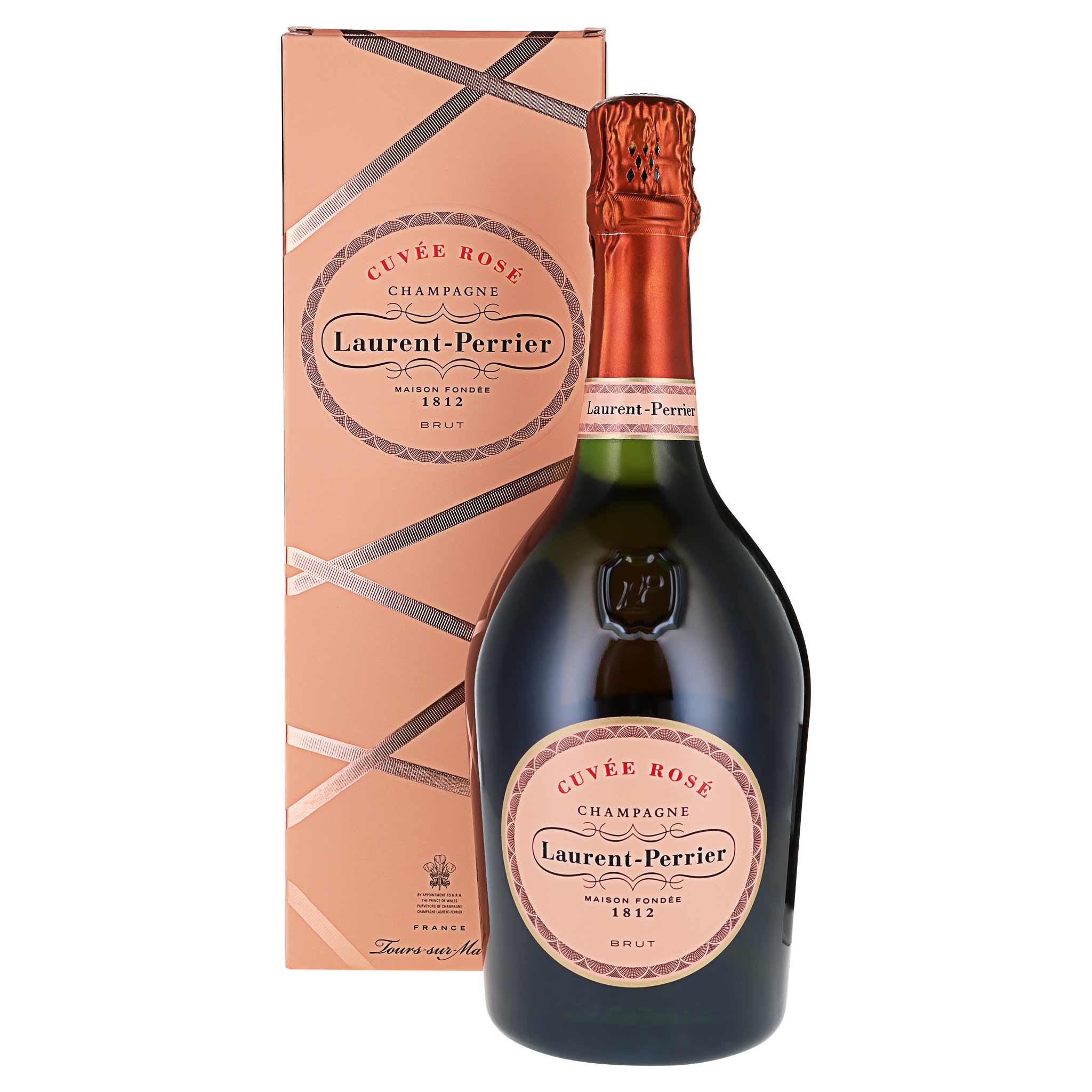Flasche Champagne Laurent-Perrier Cuvée Rosé mit Etui, 75 cl