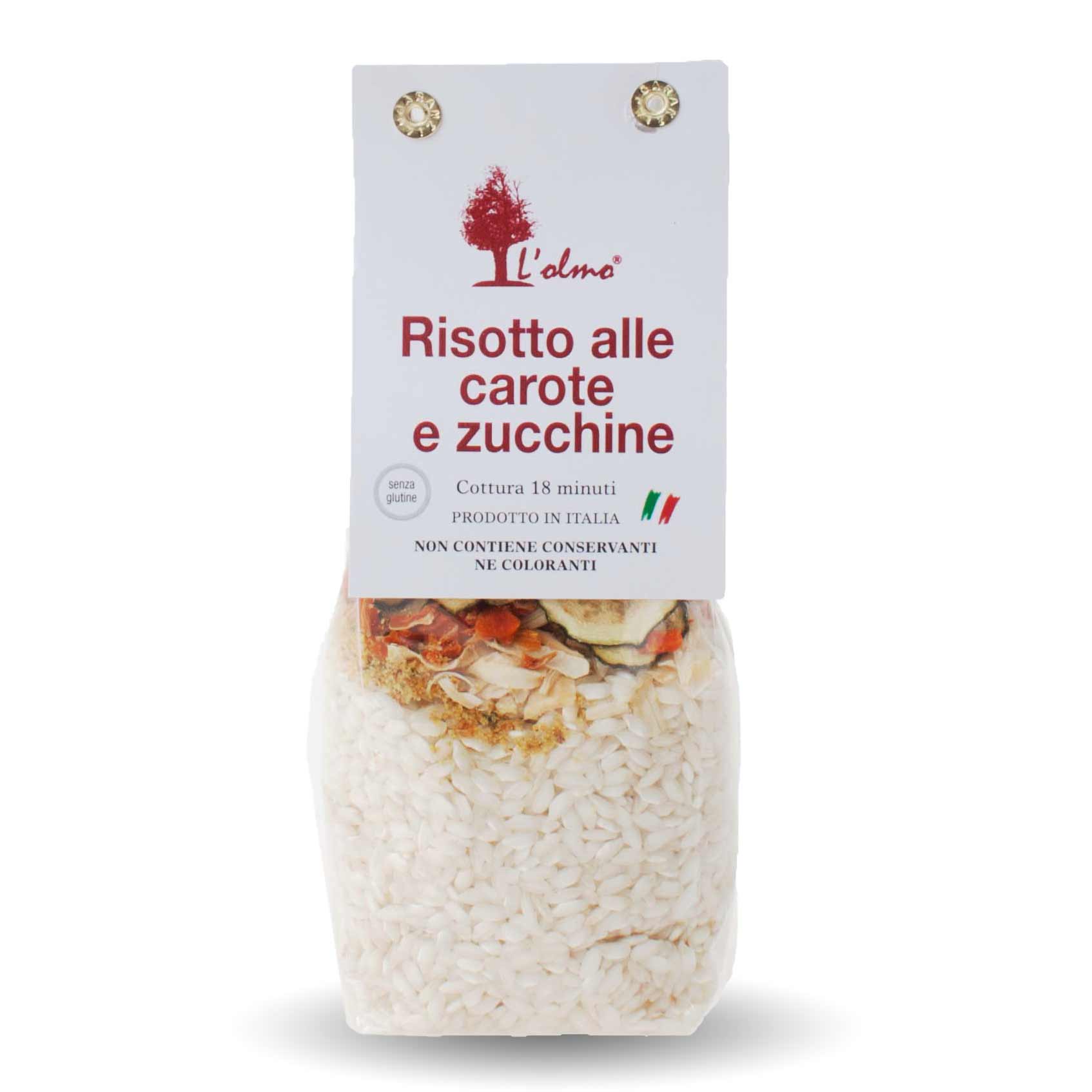 Olmo Risotto alle Carote e Zucchine 300g Packung aus Italien