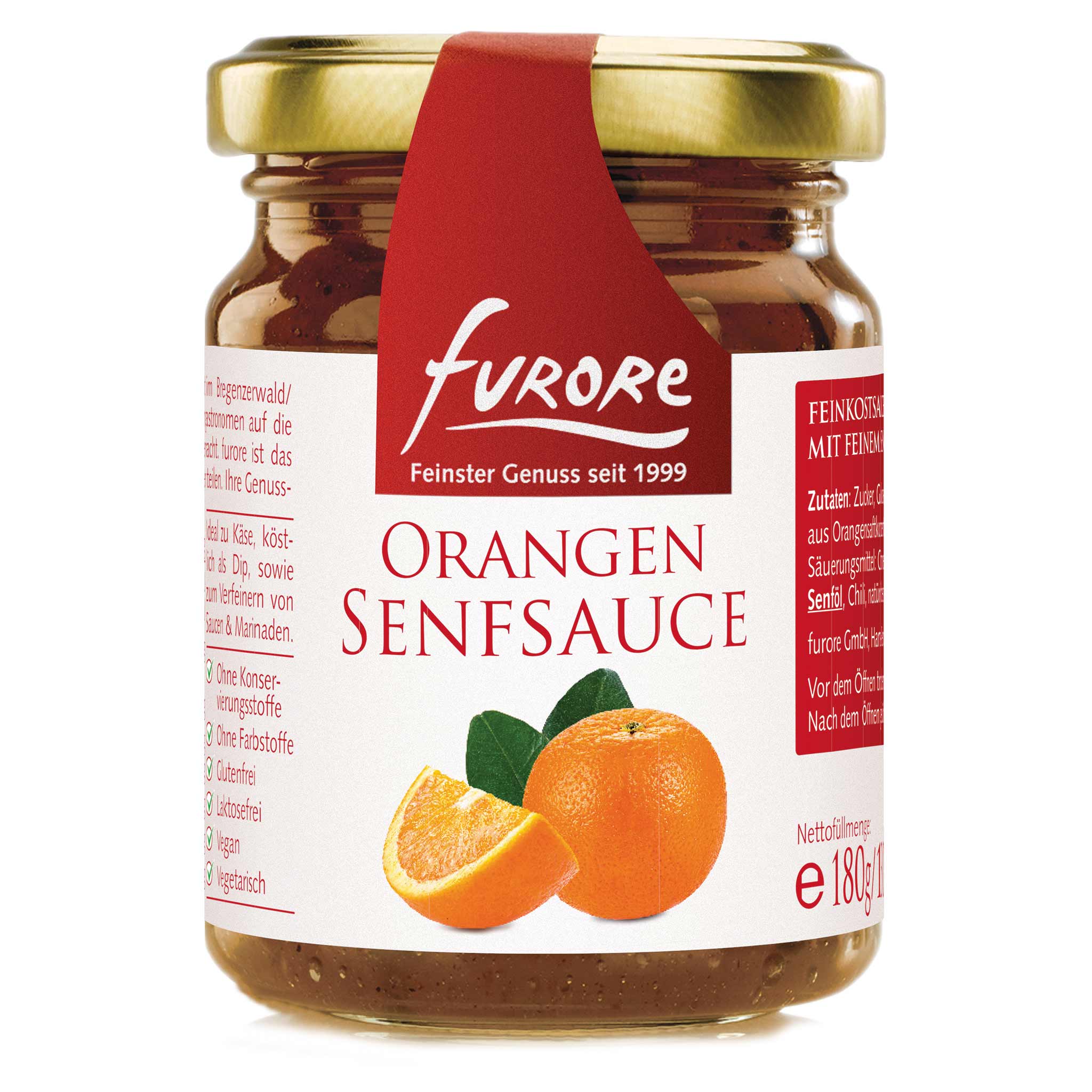Furore Orangen Senfsauce 180 g aus Österreich