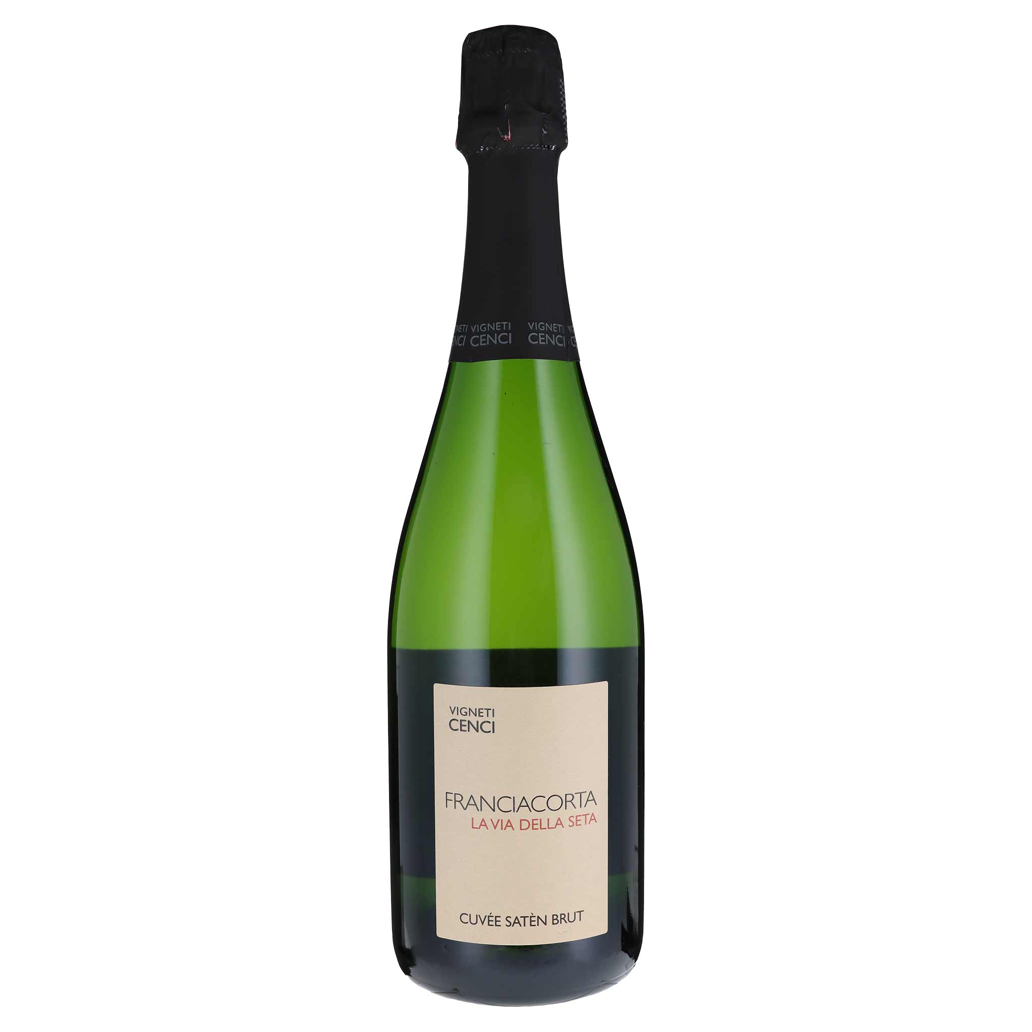Vigneti Cenci La Via della Seta Franciacorta Satèn 75 cl Schaumwein aus der Lombardei, Italien