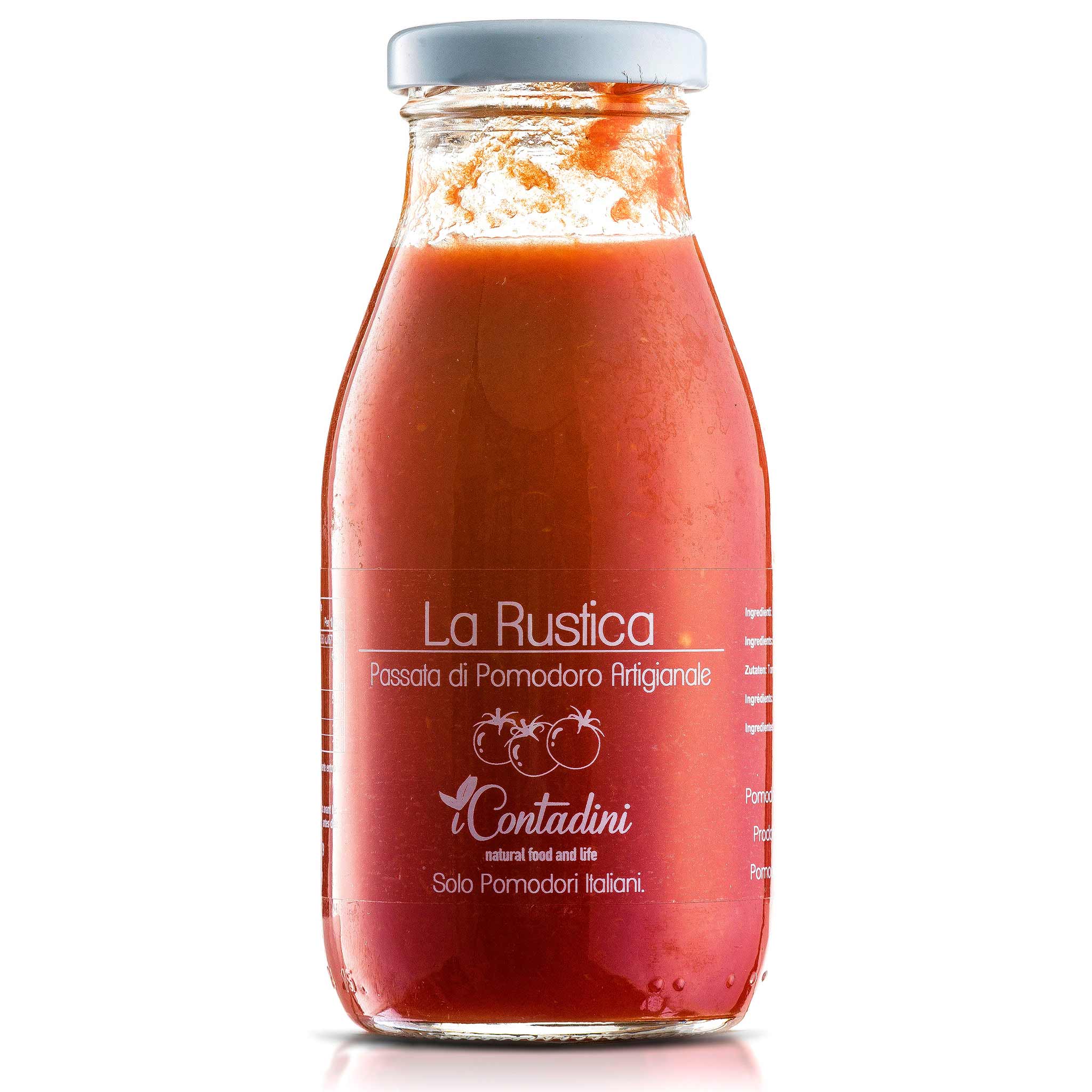 I Contadini, La Rustica Passata di pomodoro artigianale aus Apulien, 250g.