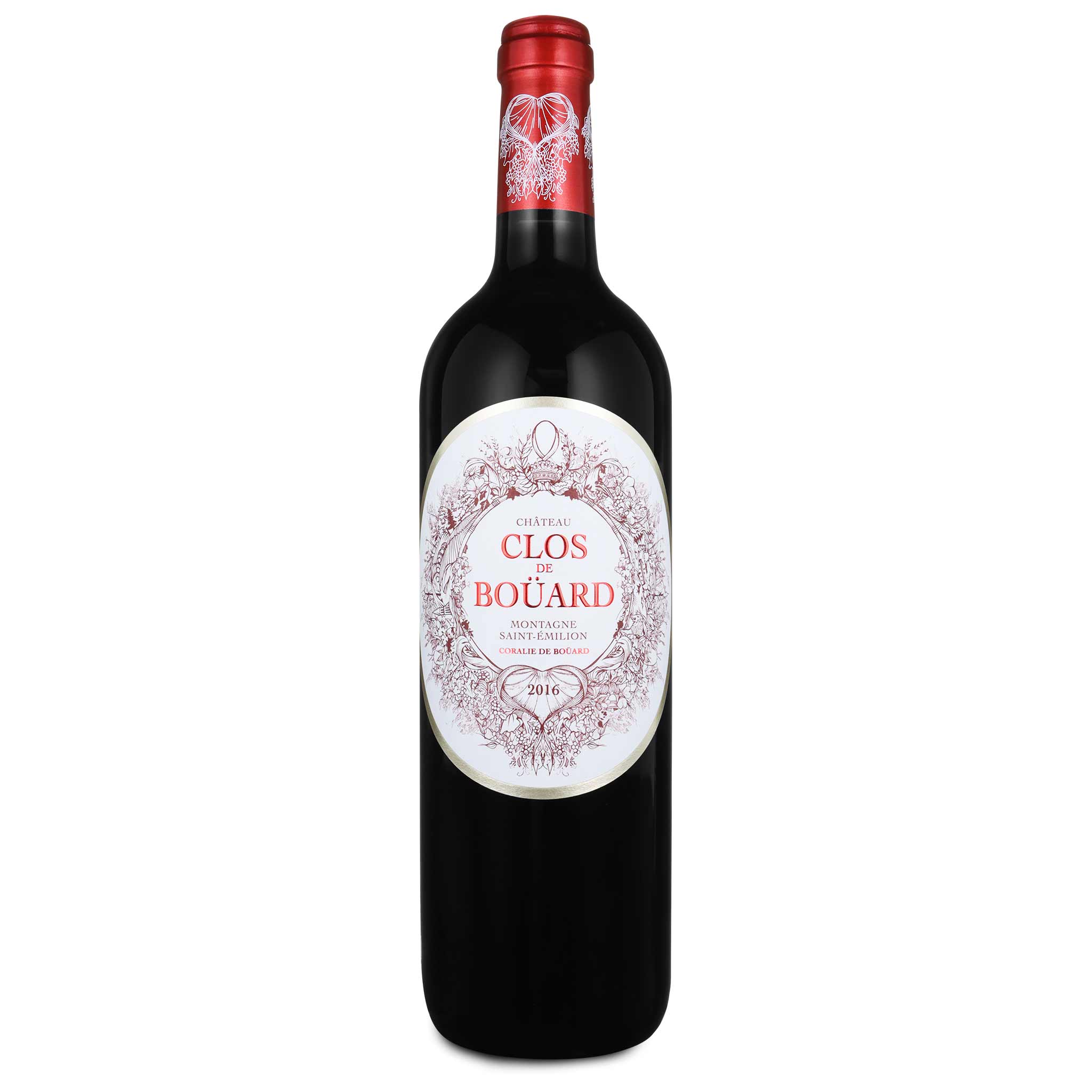 Château Clos de Bouard, St-Emilion AC 2016 Rotwein aus Bordeaux, Frankreich.