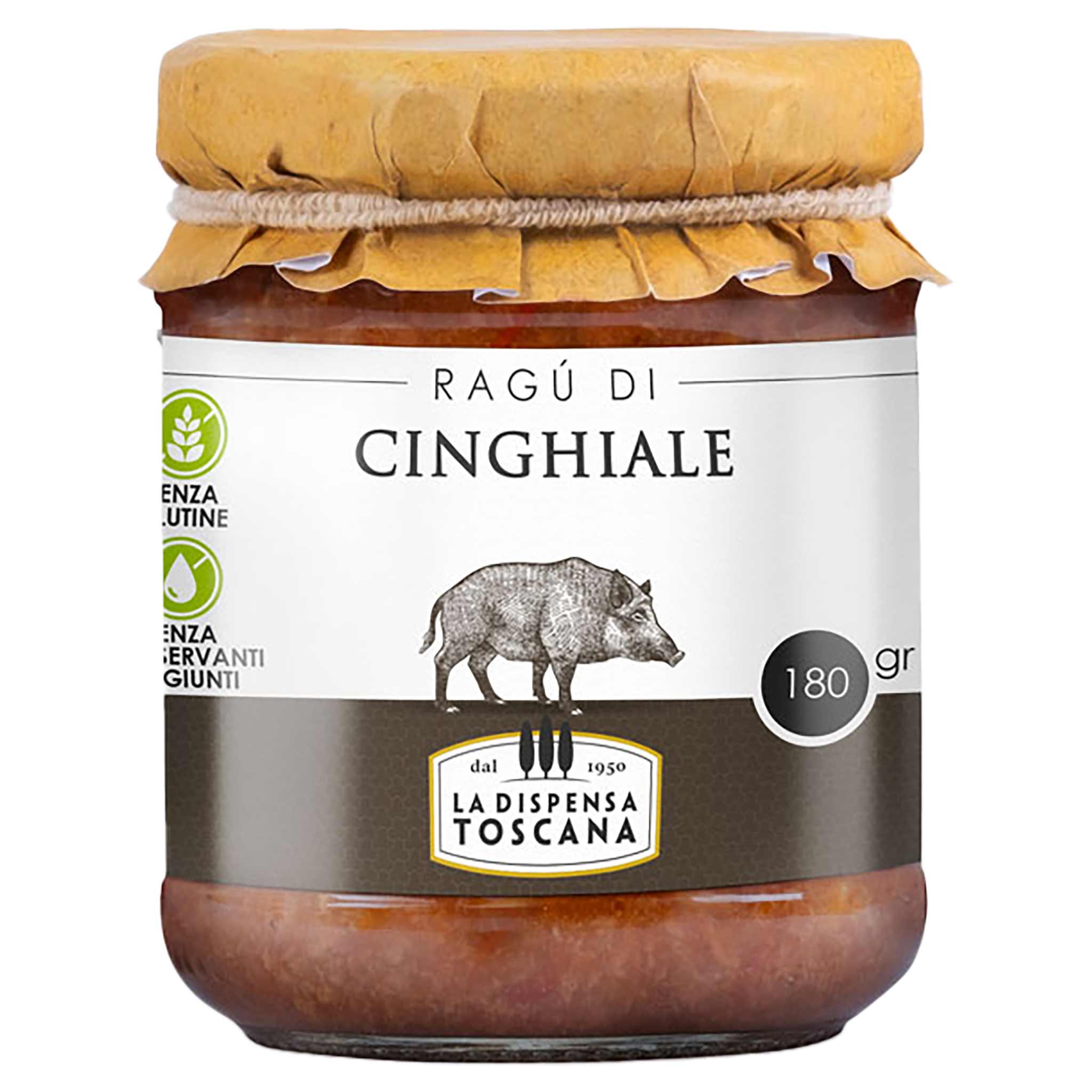 Fabbrica Sughi Toscana Ragù di Cinghiale 180g Glas aus der Toskana, Italien.