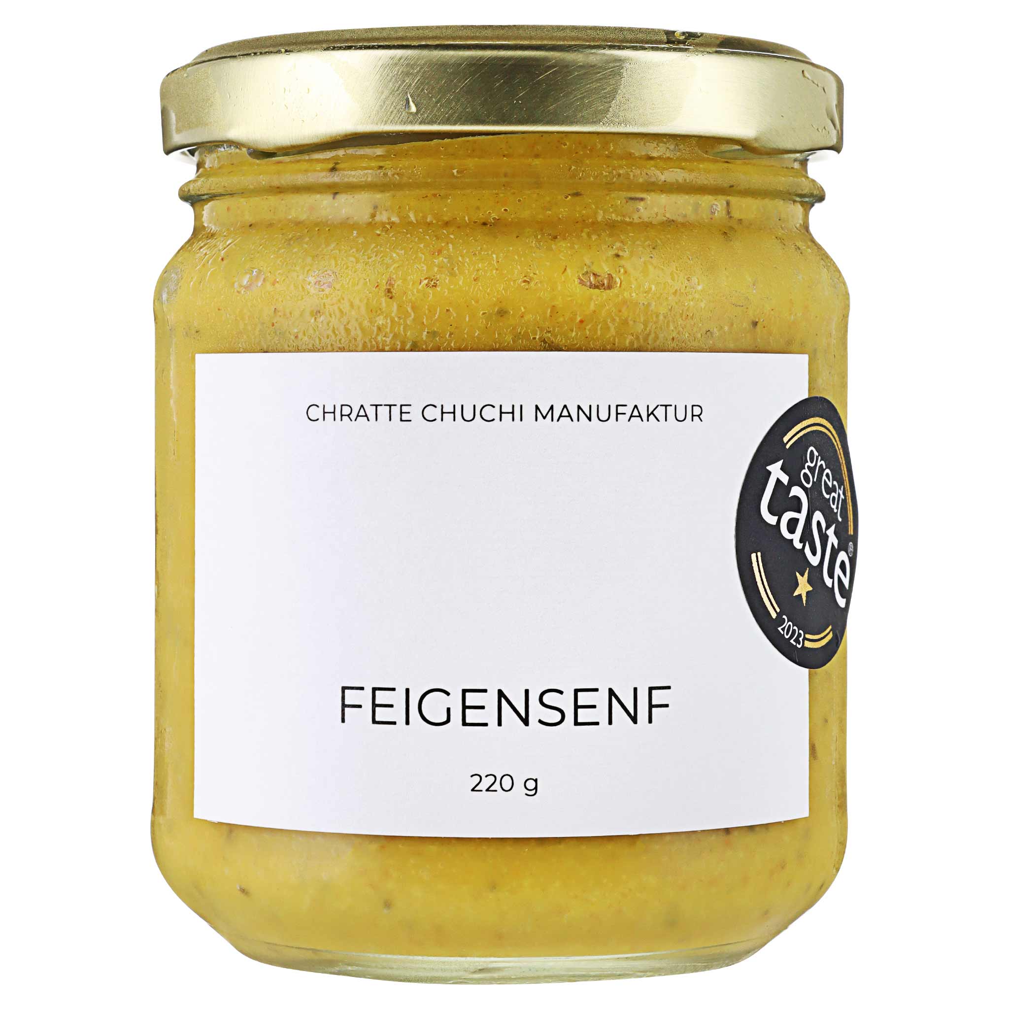 Chrattechuchi Feigensenf 220g aus Zürich, ideal für Käse und Fleischgerichte, Schweizer Qualität