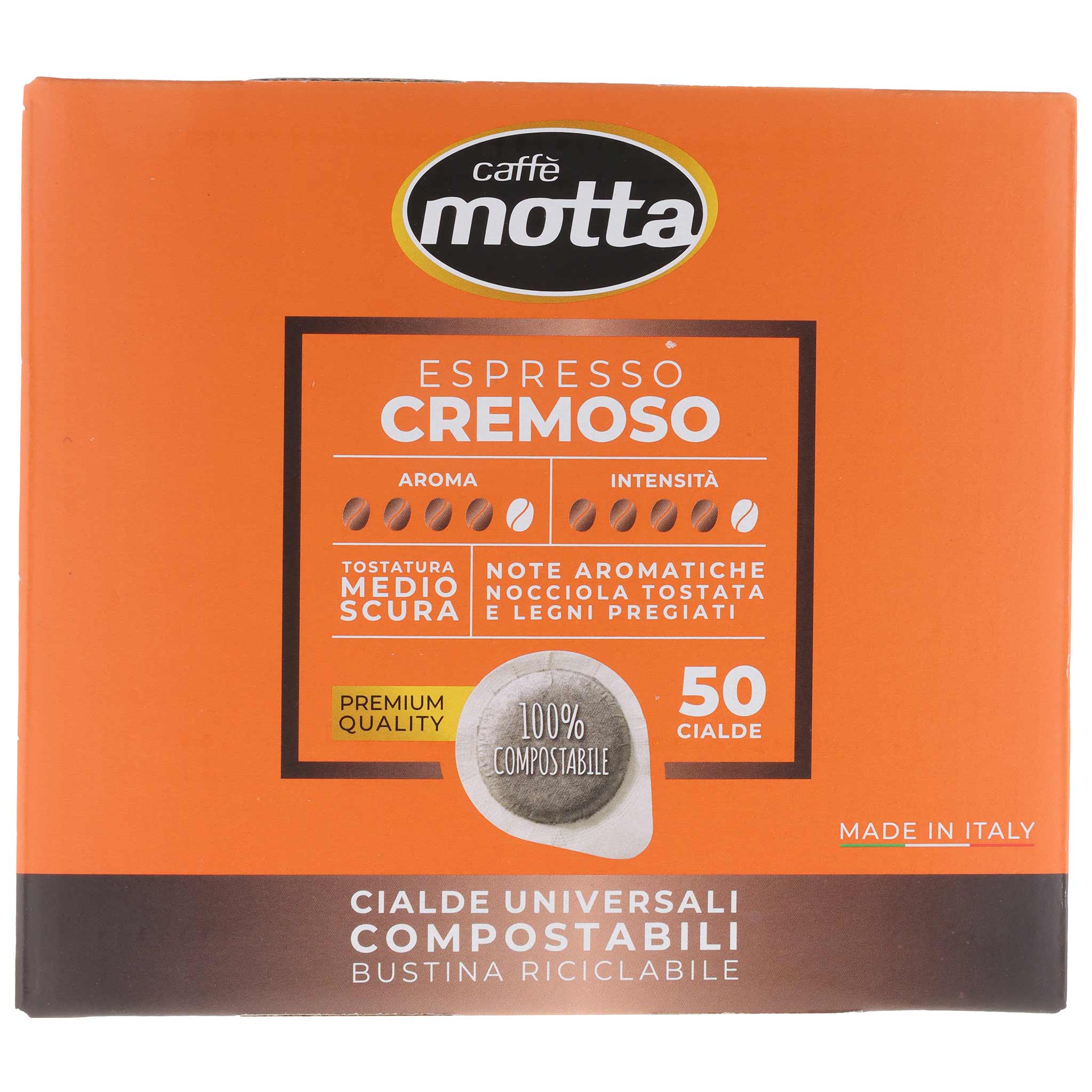 Caffè Motta Cremoso Cialde 50er Pack, italienischer Kaffee aus Kampanien.