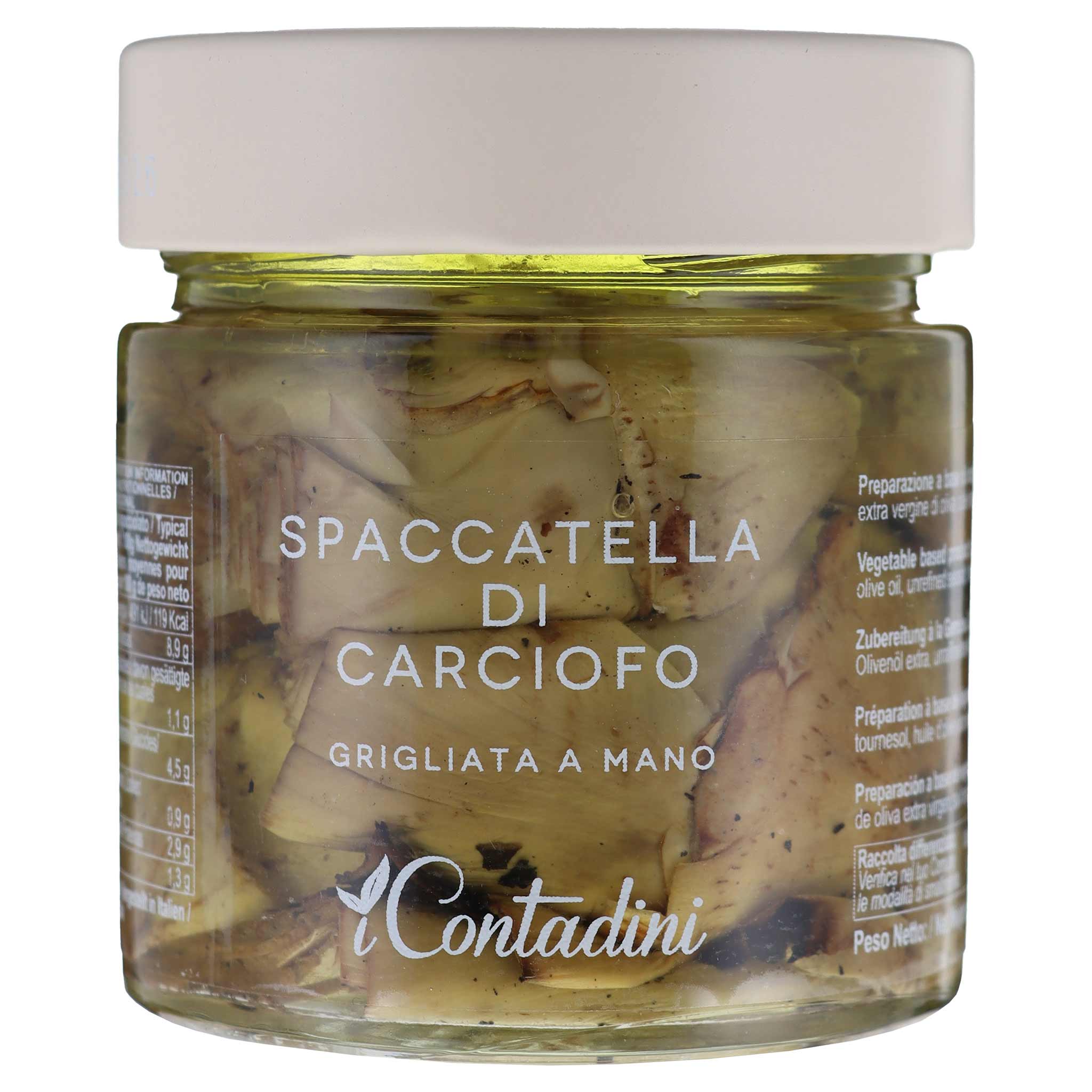 Produktbild von I Contadini Spaccatella di Carciofi grigliati, 230 g aus Apulien, Italien.