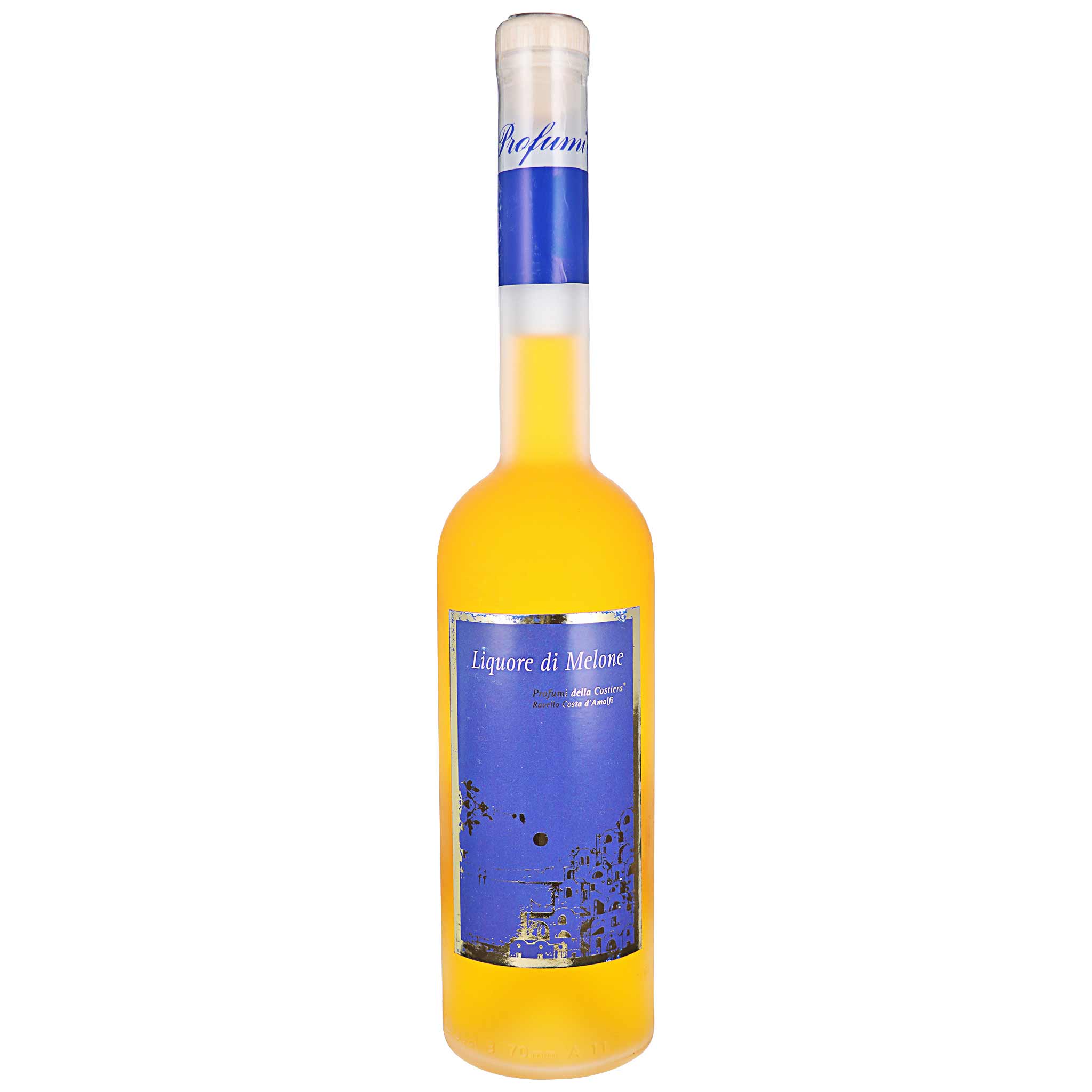 Profumi della Costiera, Liquore di Melone della Costiera 30° in satinierter Flasche, 500 ml, italienischer Melonenlikör