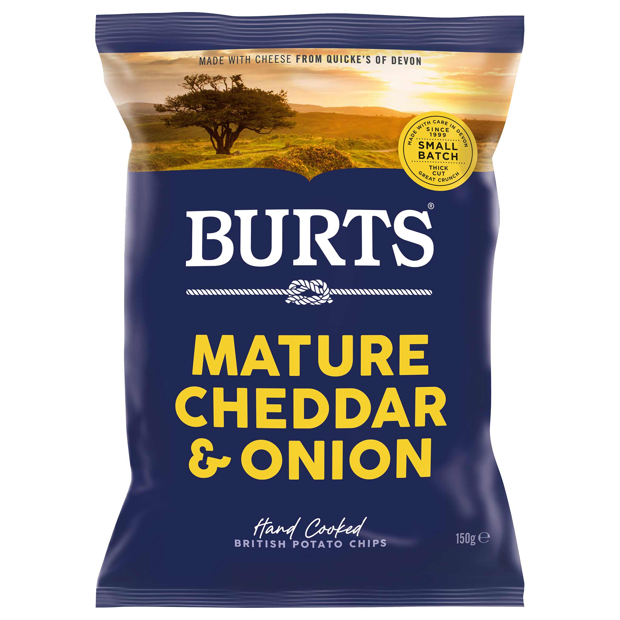 Burts, Reife Cheddar & Frühlingszwiebel Chips, 150g aus Devon, England - Produktbild 2