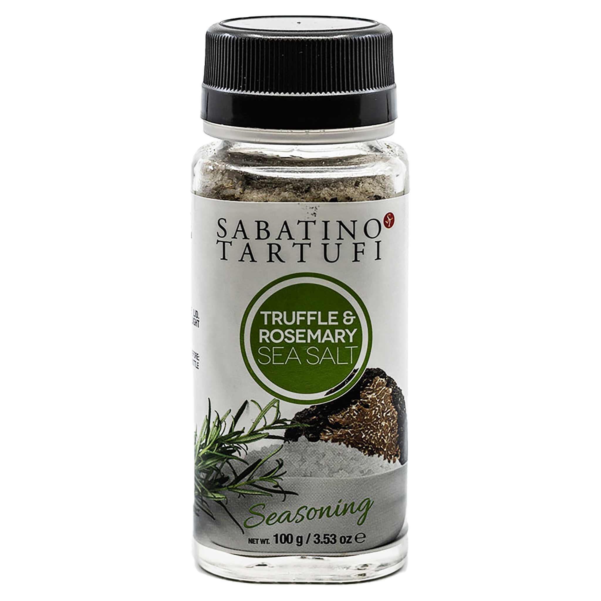 Sabatino Tartufi Trüffel Zest und Meersalz mit Rosmarin, 100 g Glas, Italien