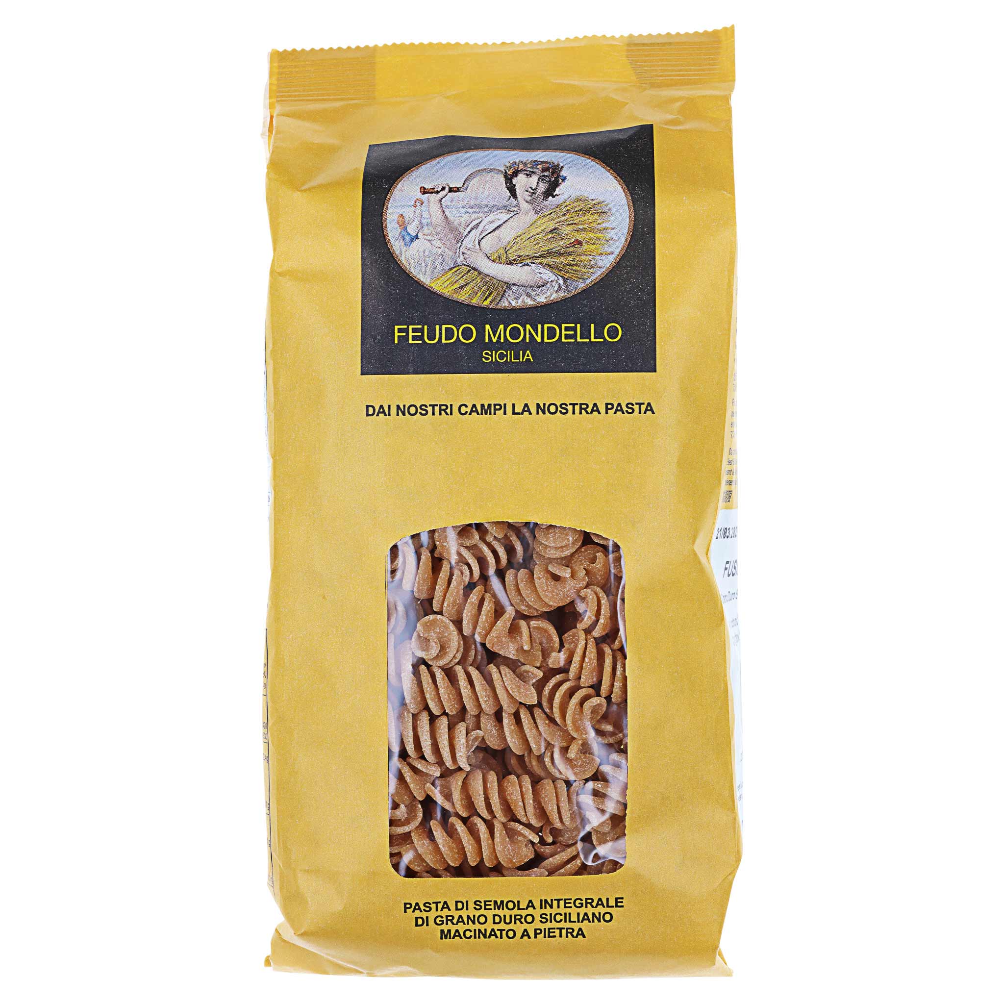Consorzio Feudo Mondello Fusilli integrali di grano duro siciliano 500g Packung