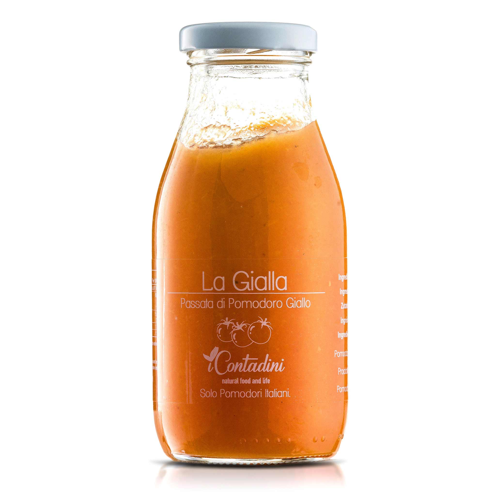I Contadini La Gialla Passata di pomodoro artiagianale 250 g aus Apulien, Italien