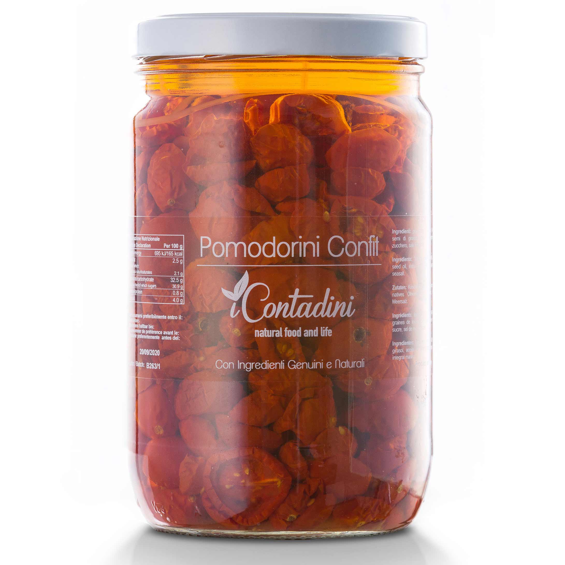 I Contadini Pomodorini confit 1600 g Glas aus Apulien, Italien