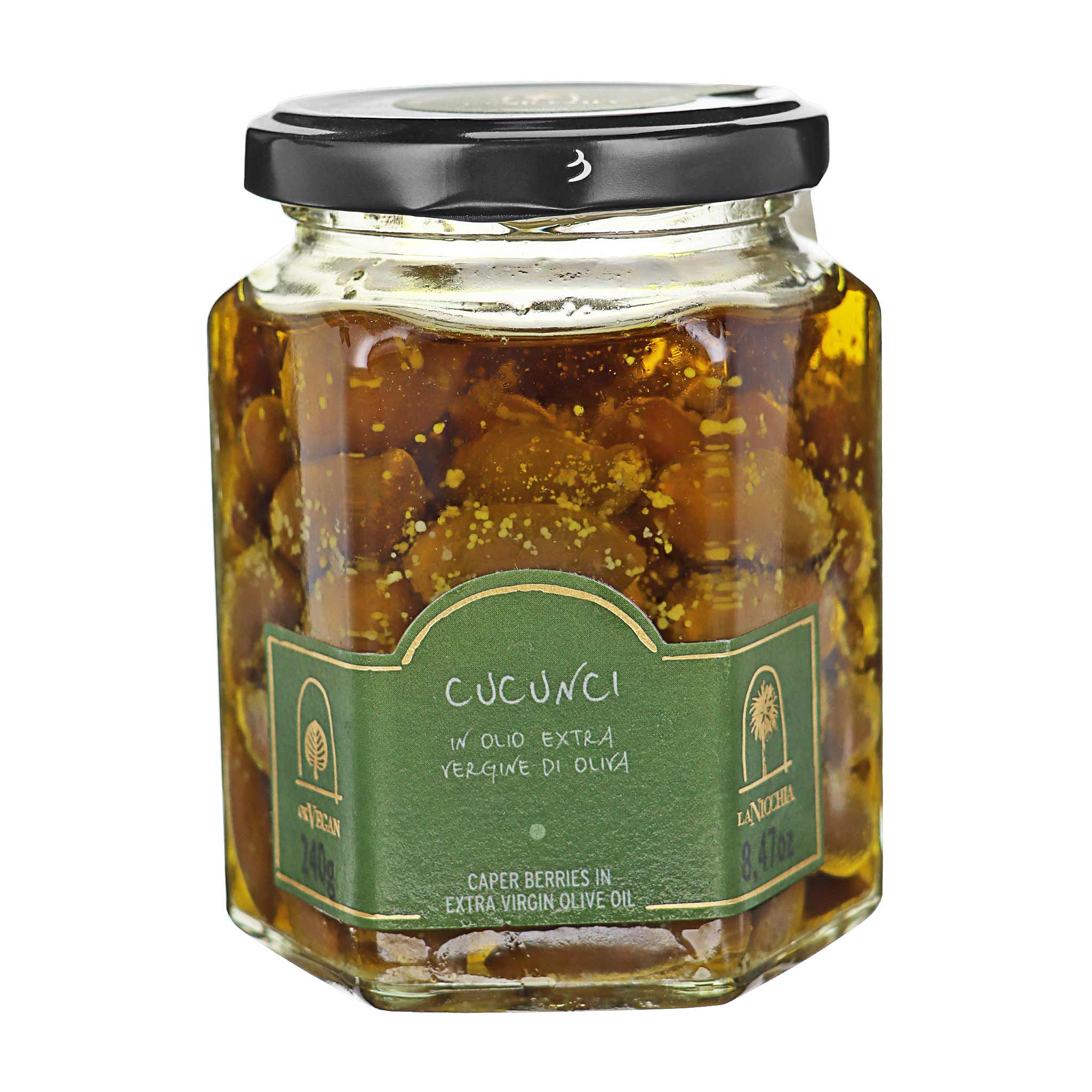 Produktbild von La Nicchia Cucunci in Olivenoel aus Sizilien, 240 g.