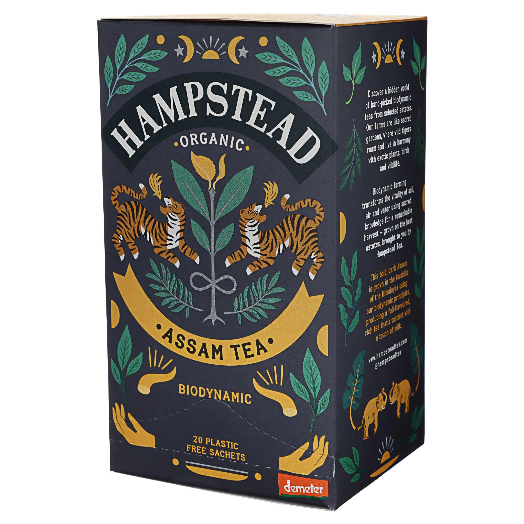 Hampstead Tea Black Tea Imperial Assam BIO, 40 g Packung