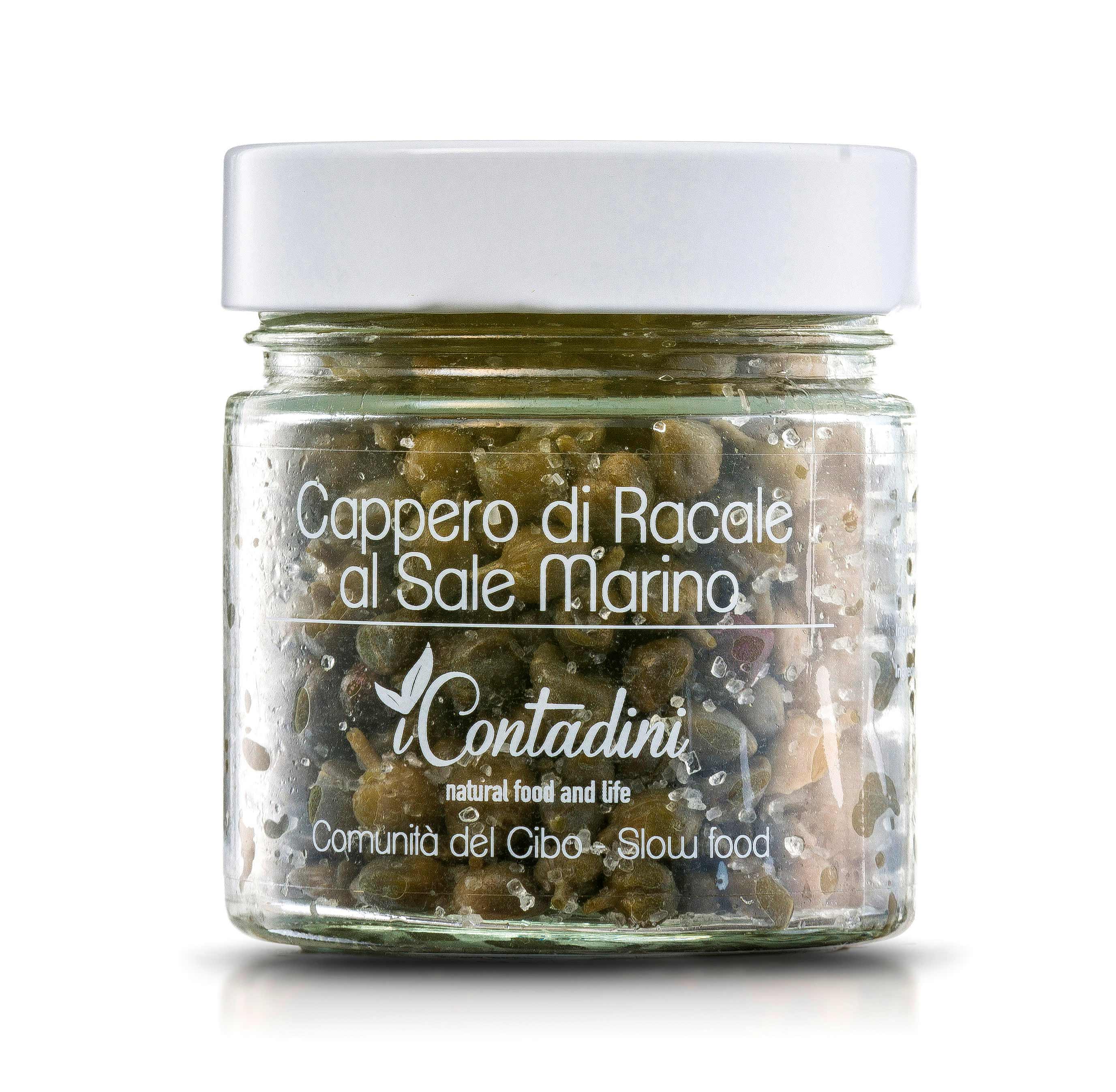 I Contadini, Capperi del Salento al sale marino, 75 g Glas aus Italien