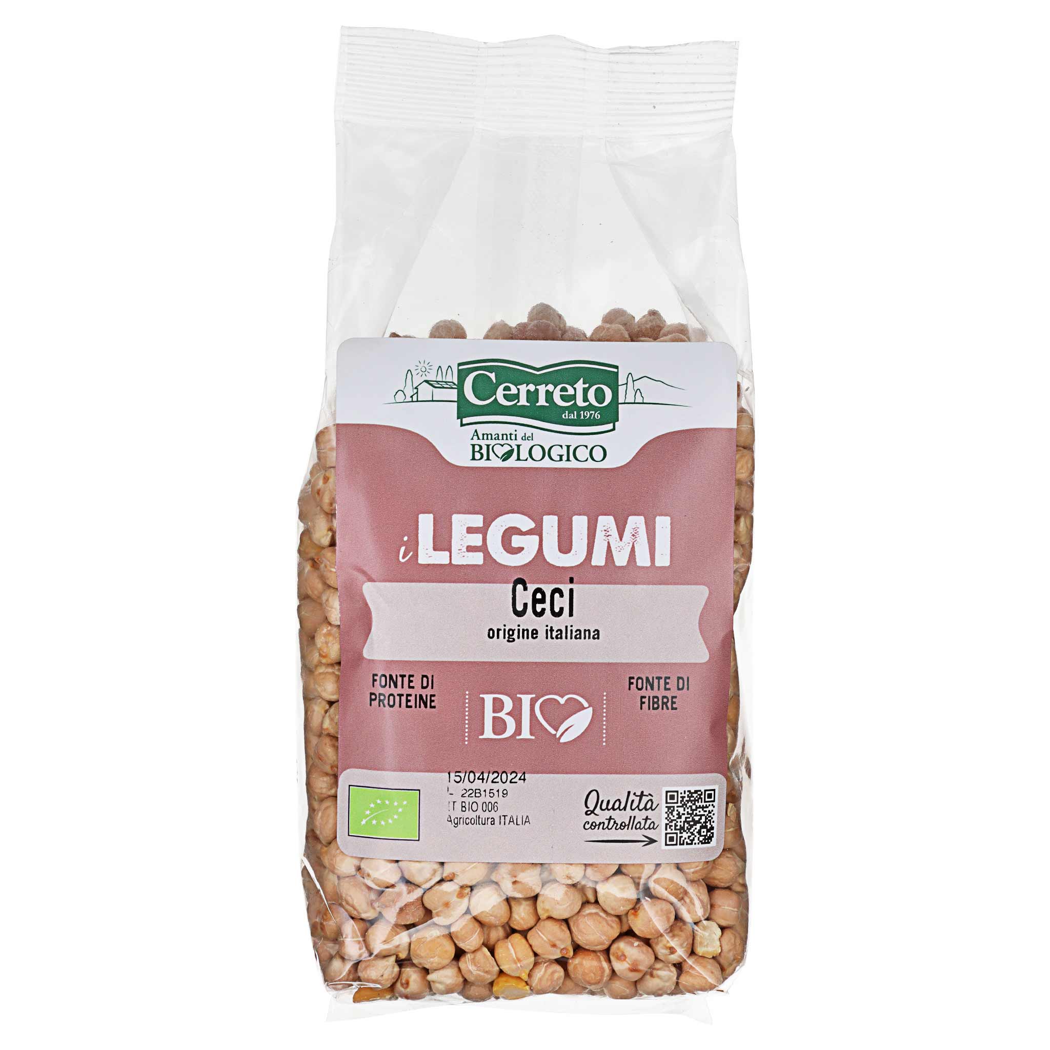 Cerreto Ceci BIO 350 g Kichererbsen aus Italien, Region Emilia Romagna.