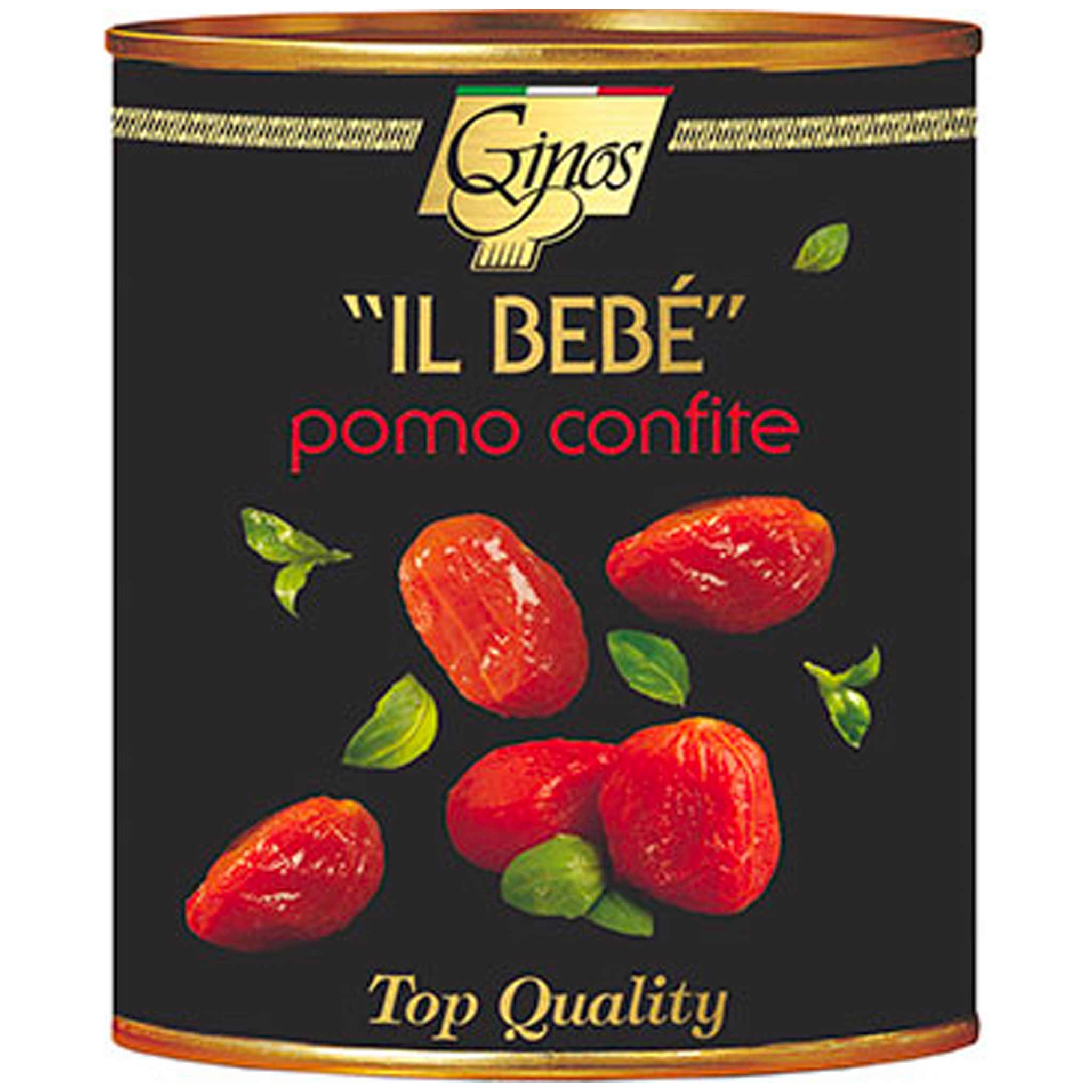 Ginos Pelati Semidry italienische Tomaten in Sonnenblumenöl, 770g.